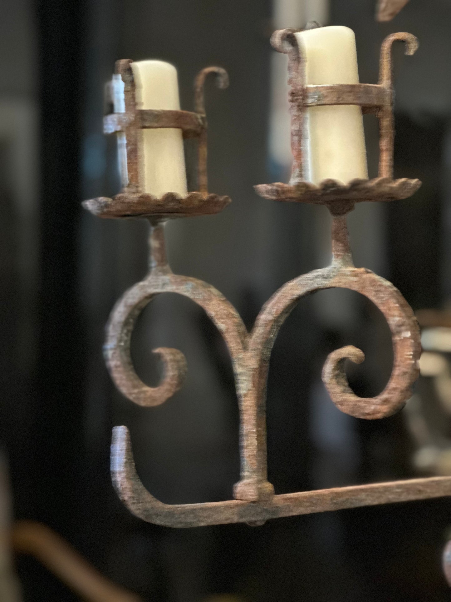 Iron Floor Candelabra