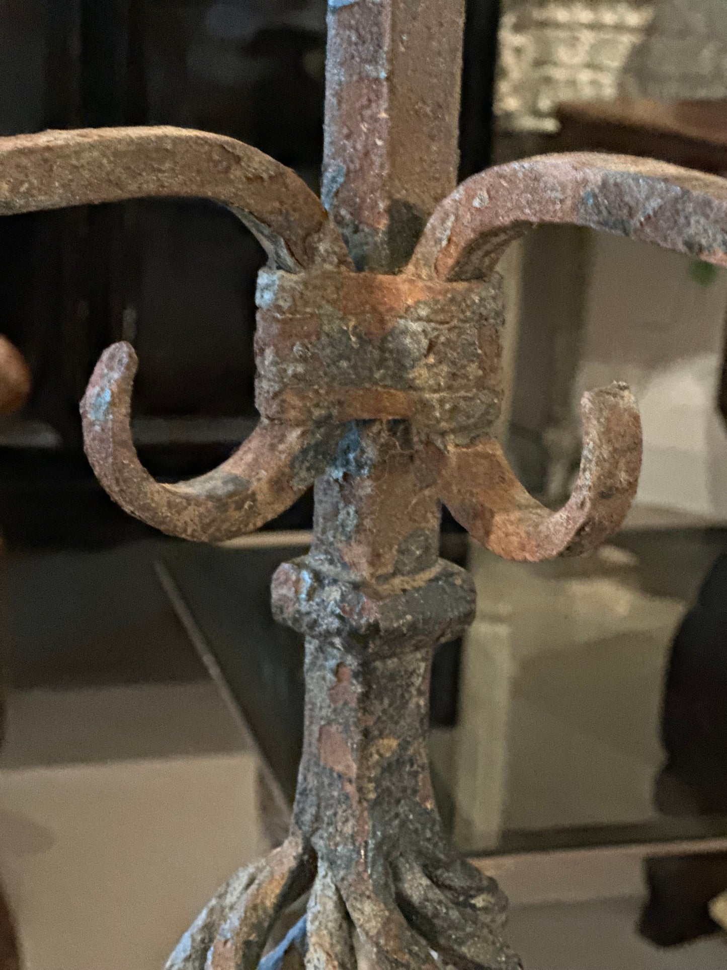 Iron Floor Candelabra