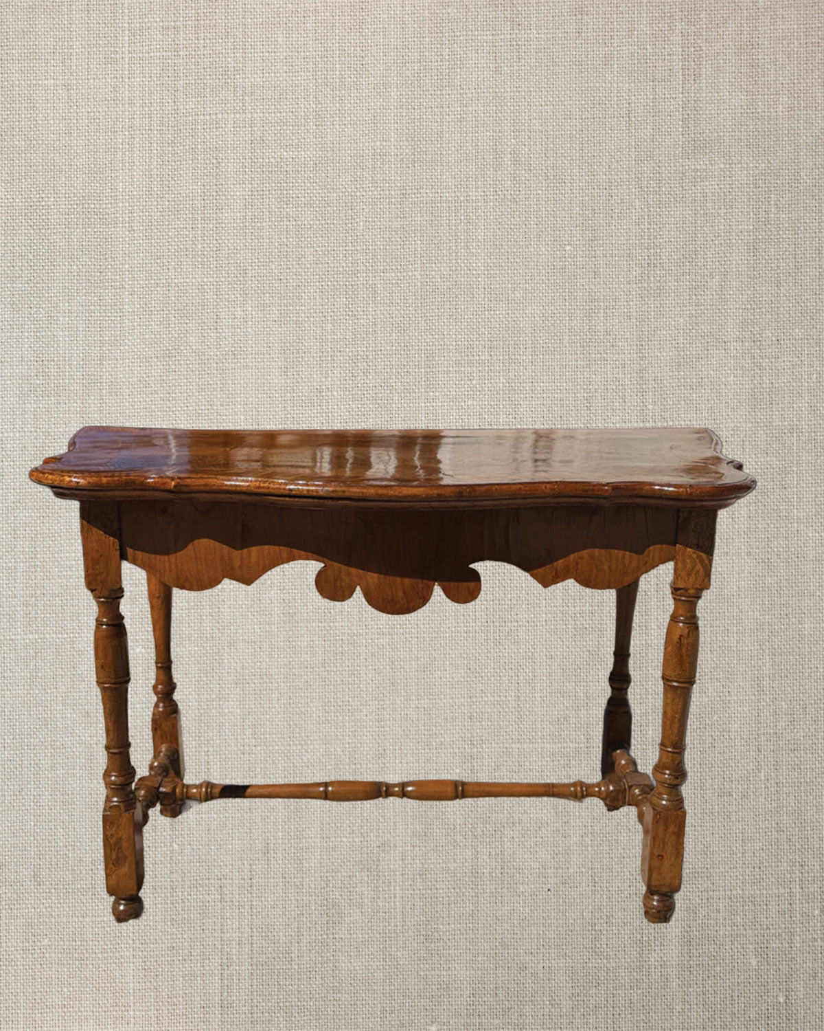 19th Century Walnut Inlay Table