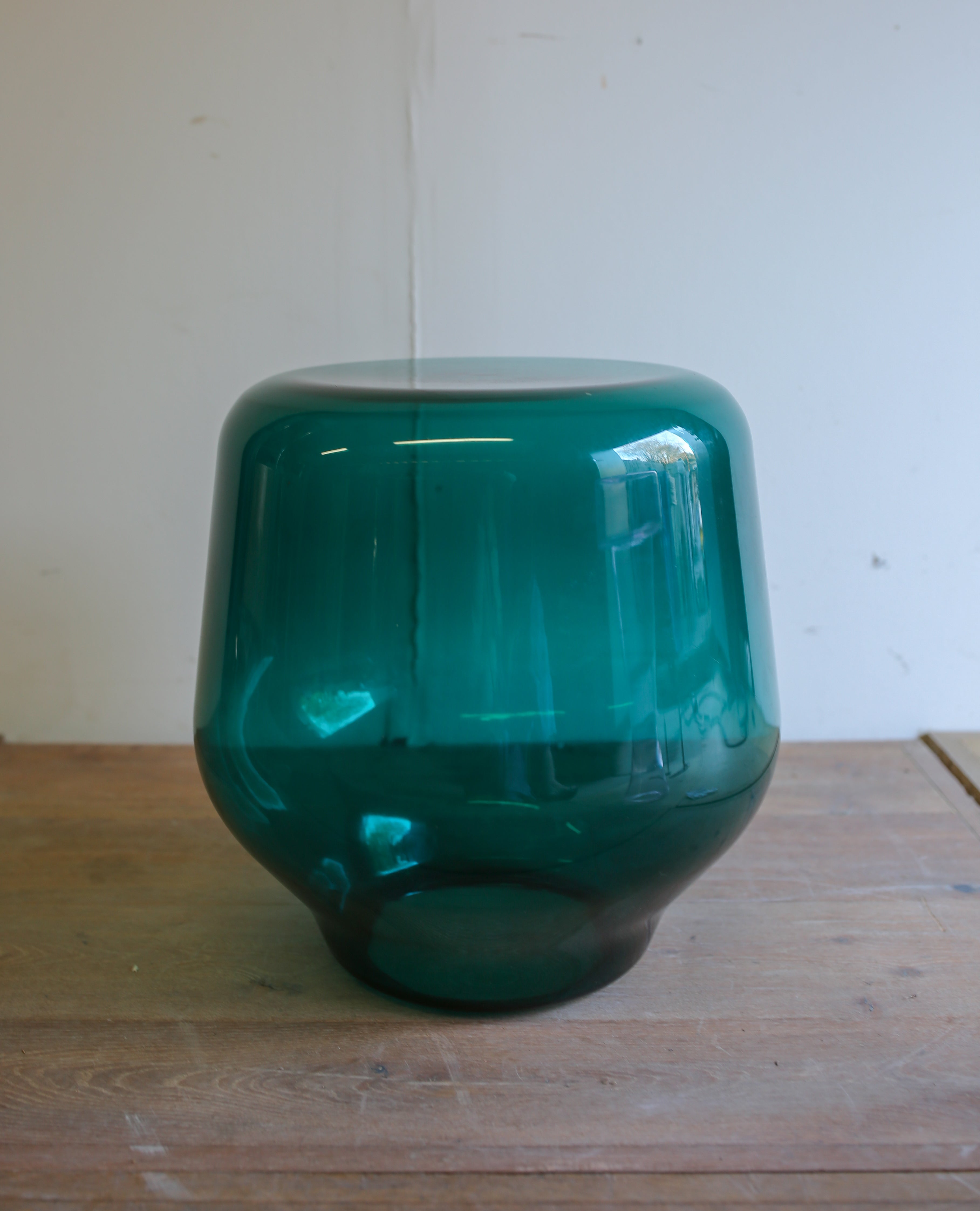 Murano Glass Stool - Azure