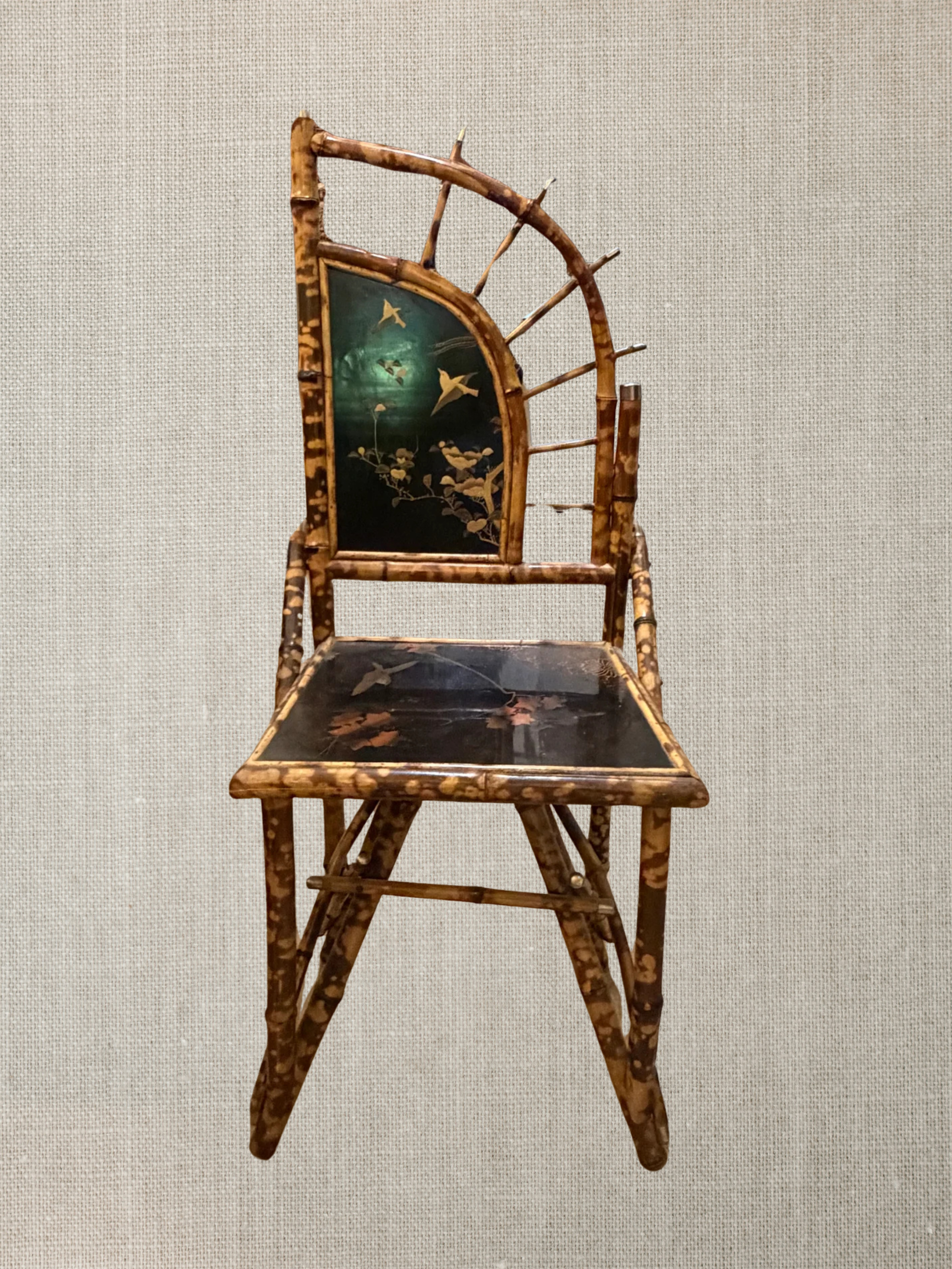 Bamboo Chinoiserie Arched Chairs - Perret et Vibert Paris