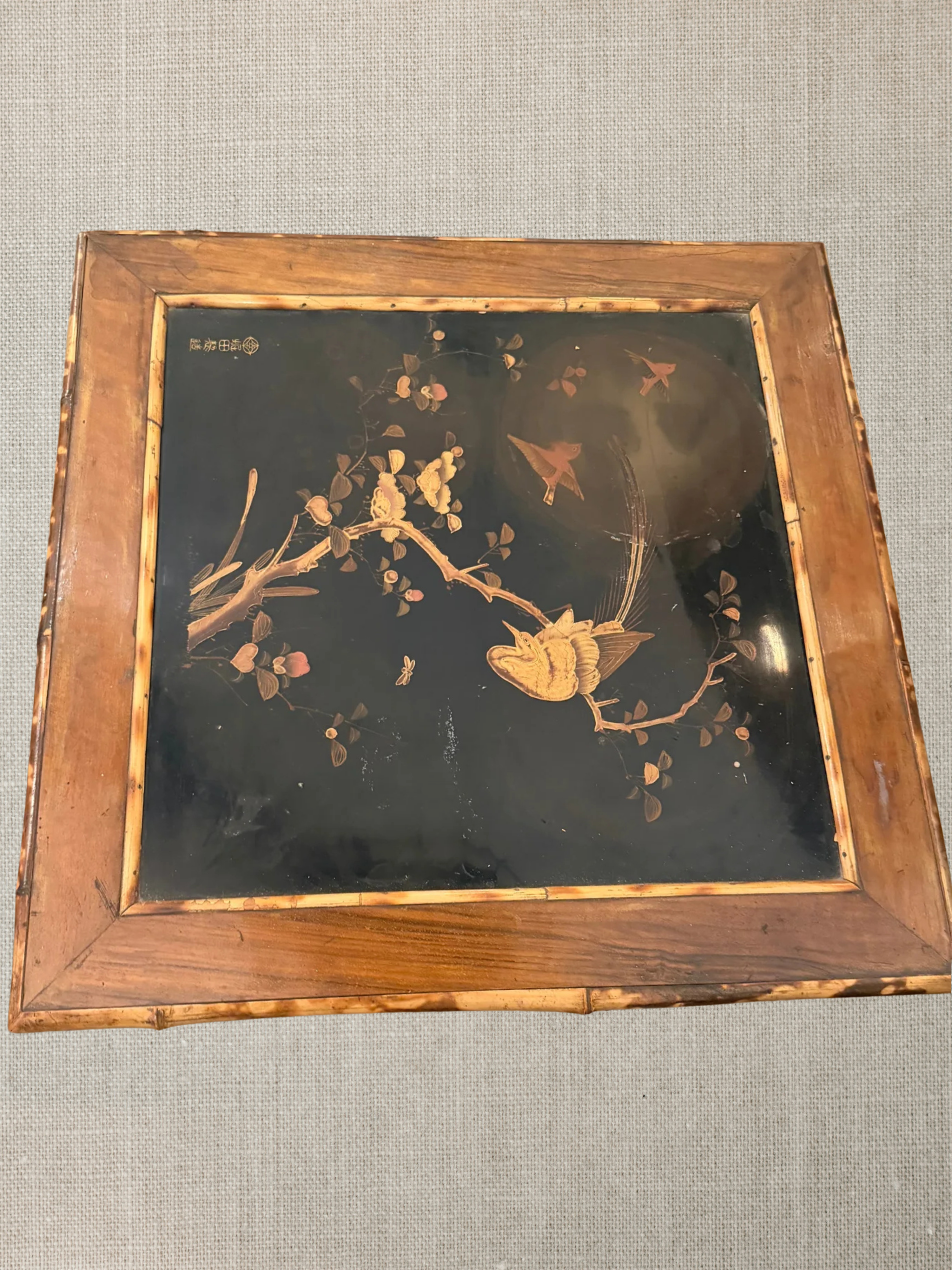 Bamboo Chinoiserie Side Table - Perret et Vibert Paris