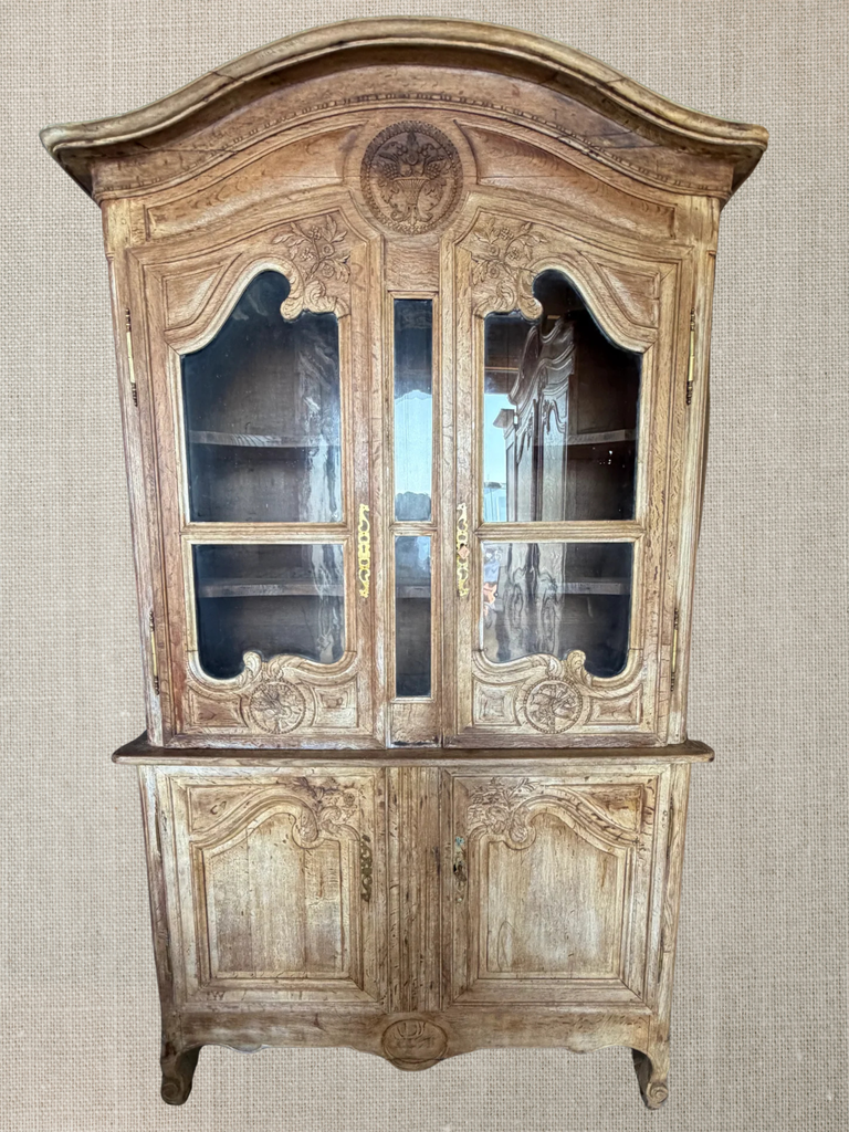 Carved French Oak Armoire c1890