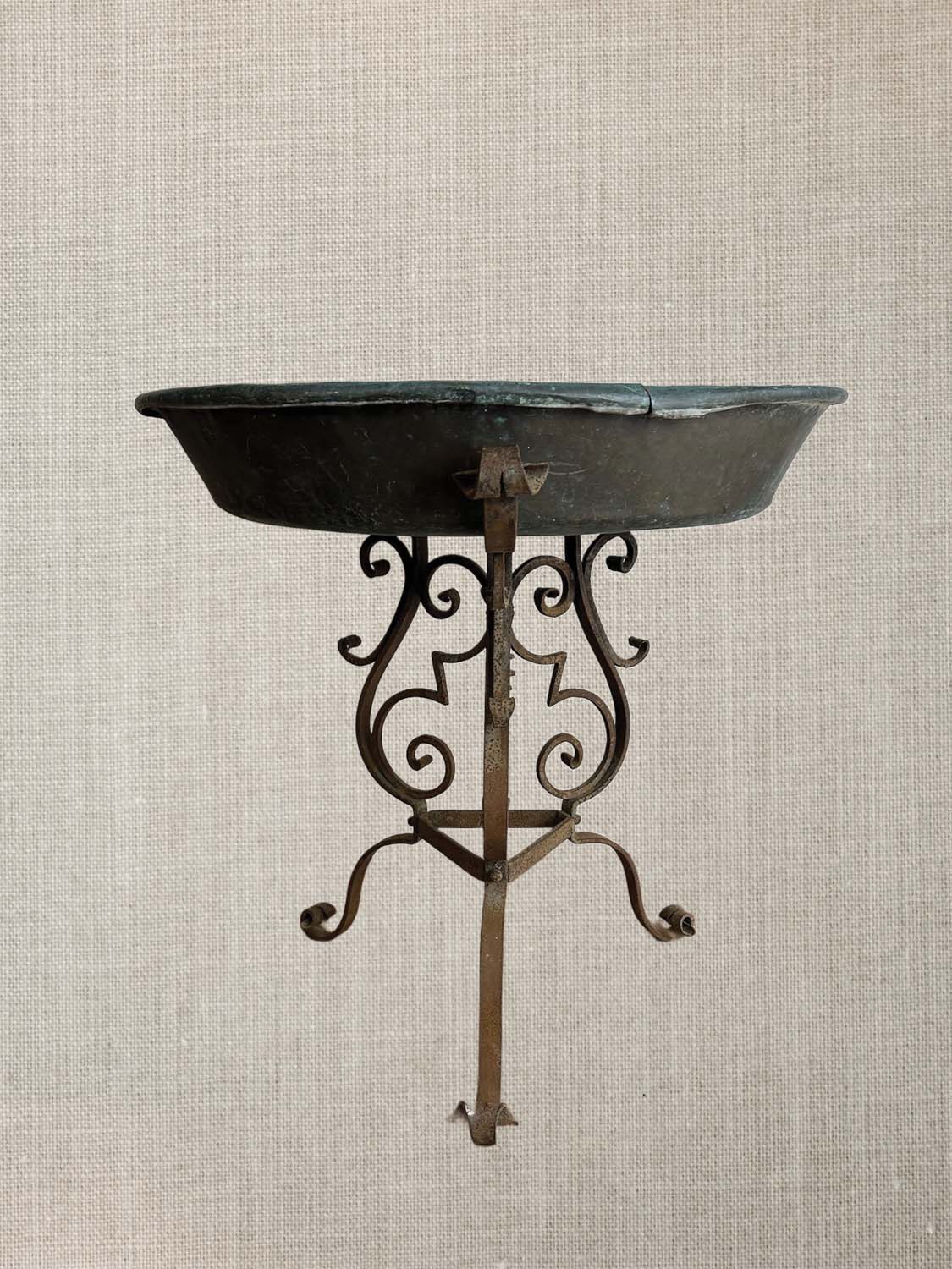 Copper Vessel On Iron Stand  c1880