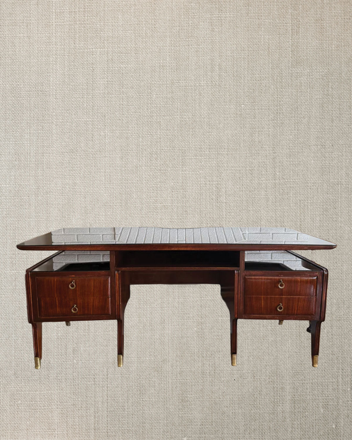 Dutch 1920s Mahogany Desk