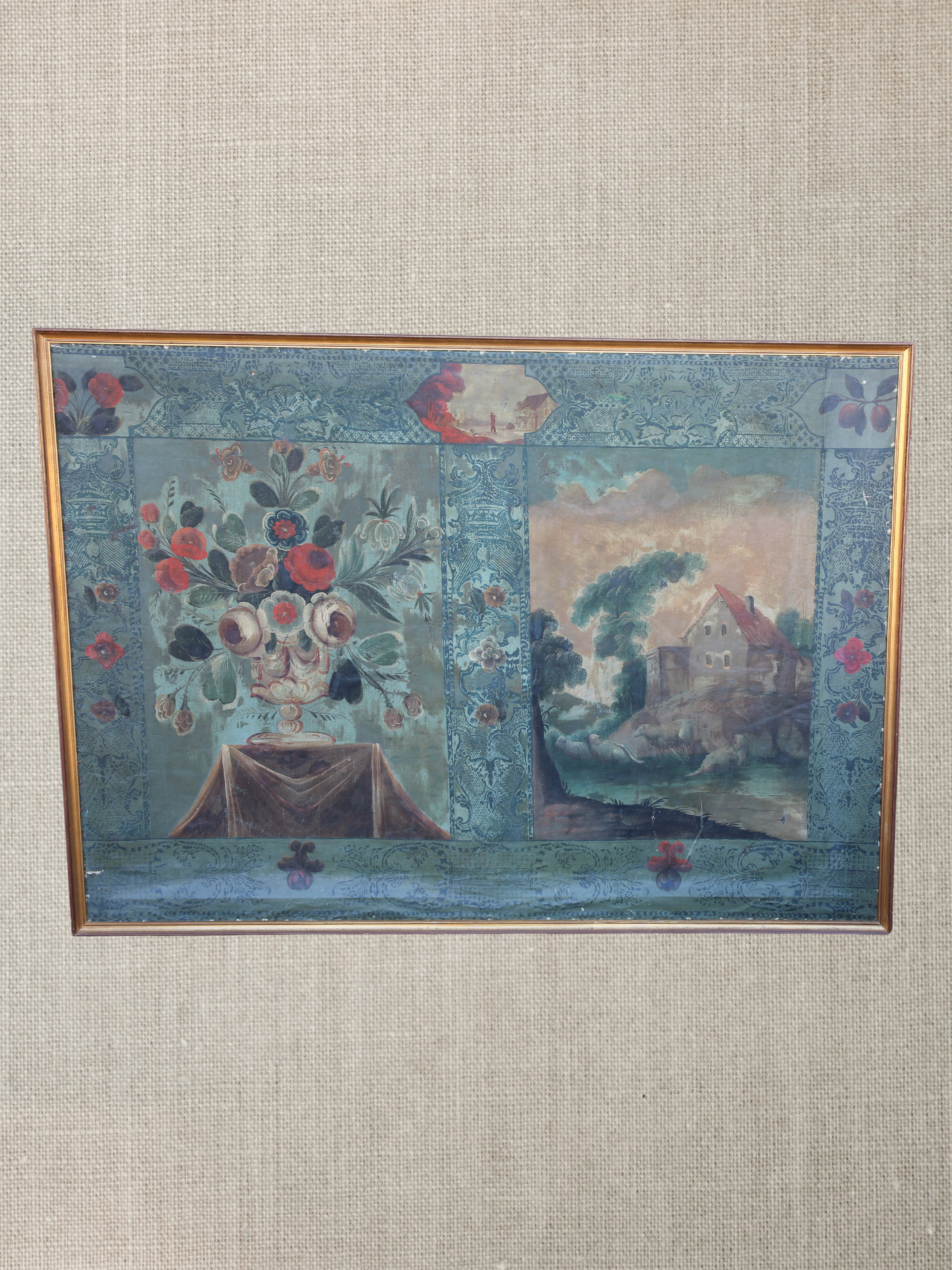 HOLD **French 18th Century Painted Wall Panels - Pair