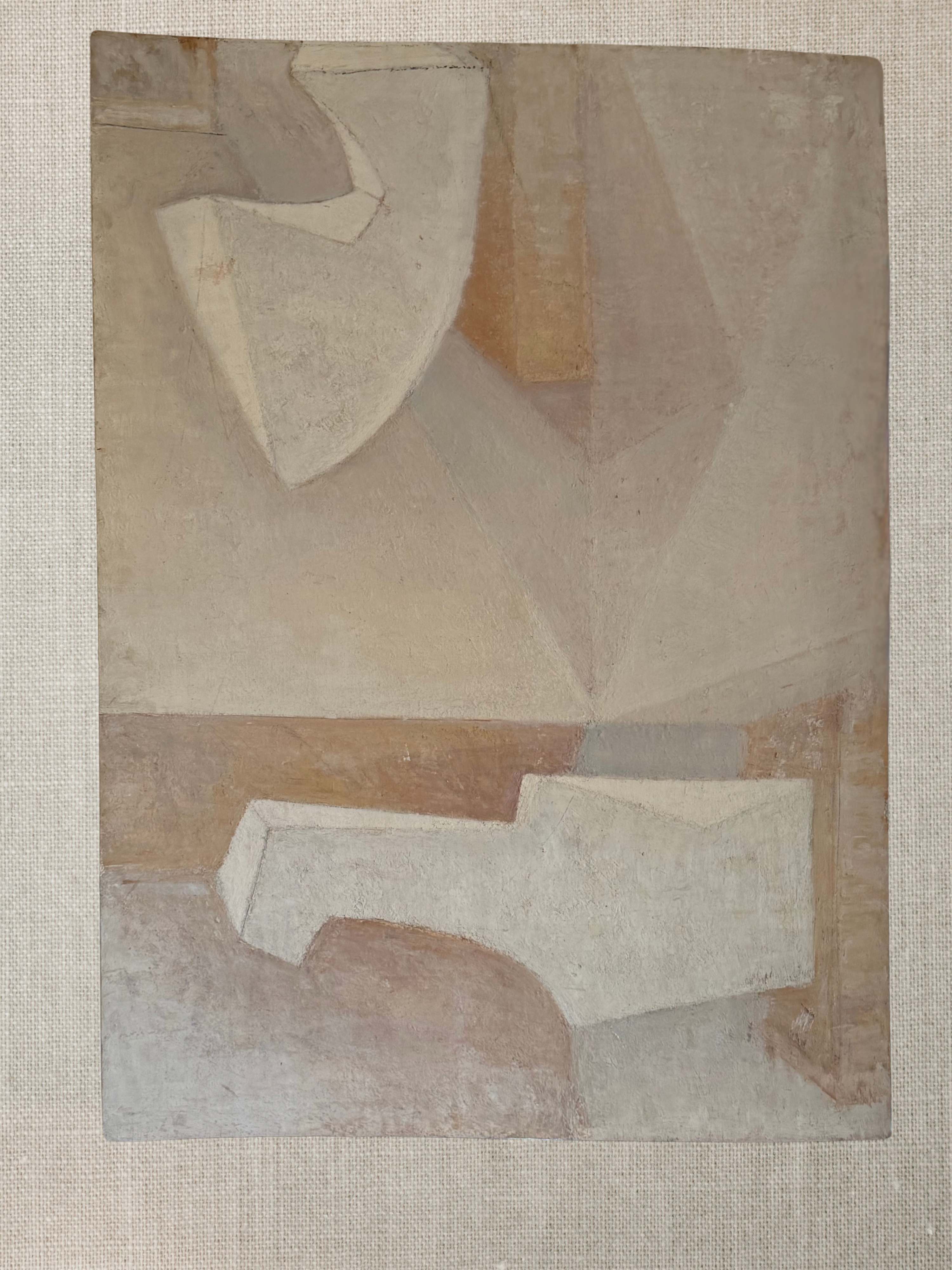 French Abstract Painting - Natural