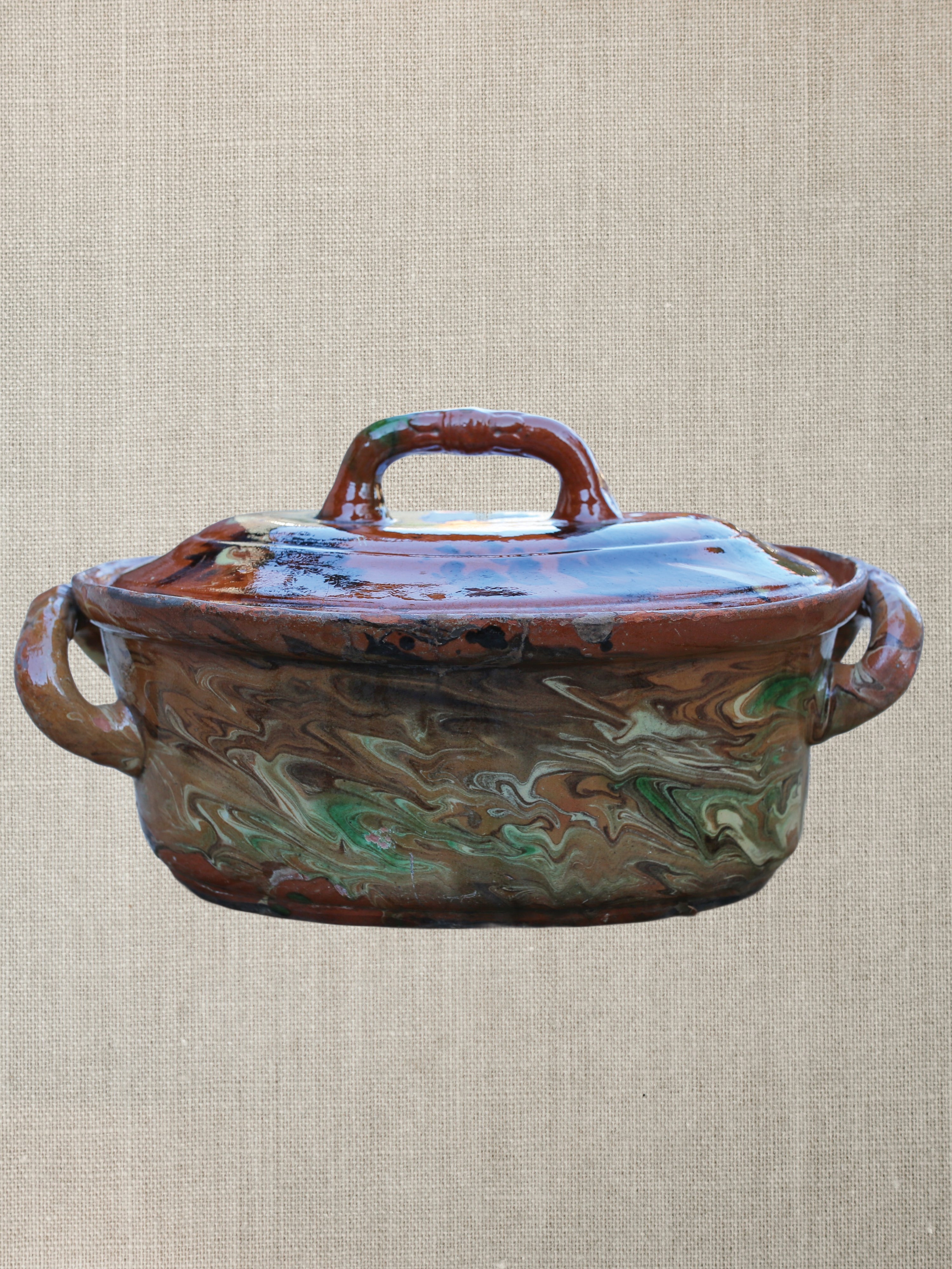 French Apt-ware Covered Dish