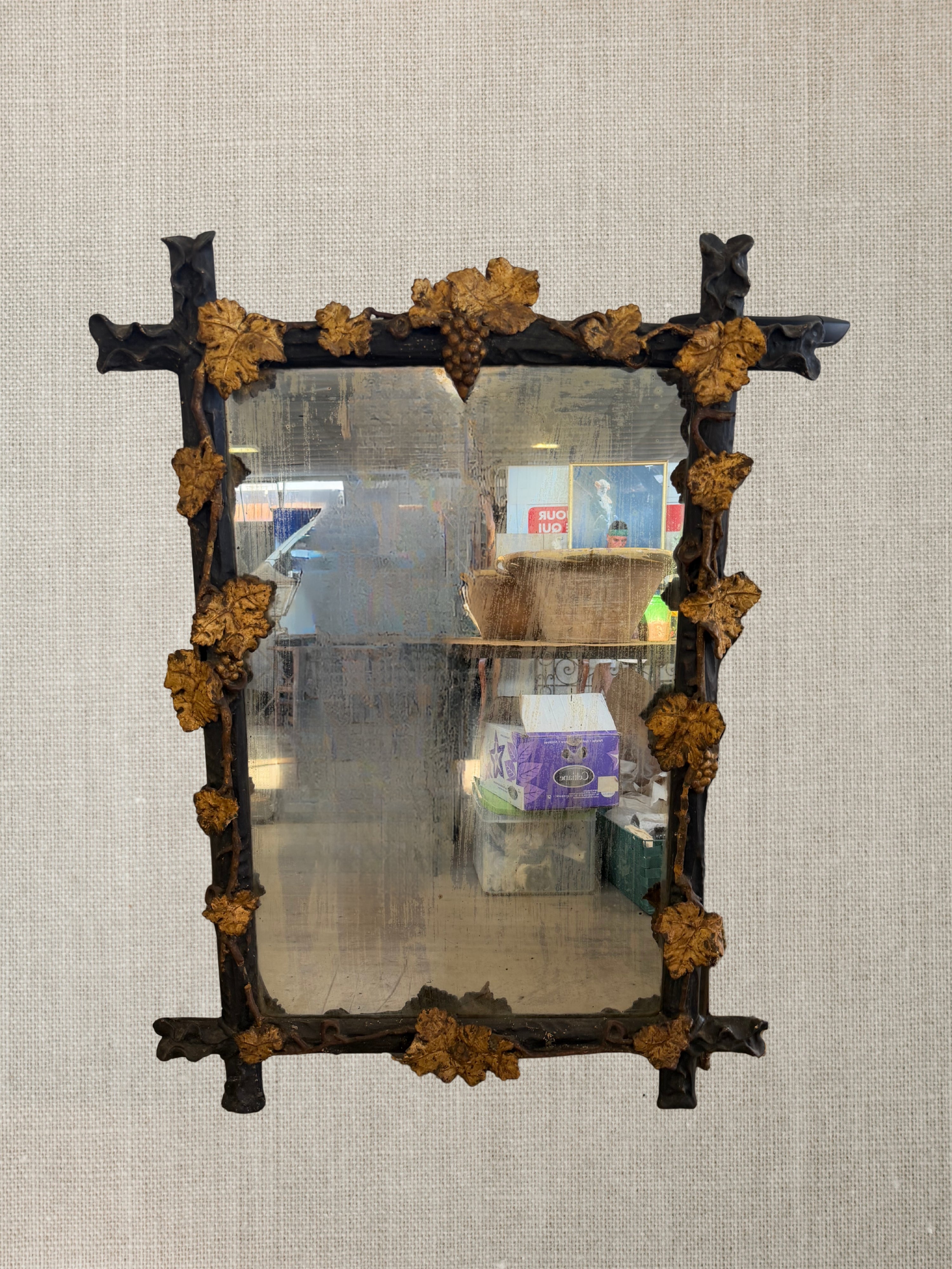 French Noir Branche Mirror