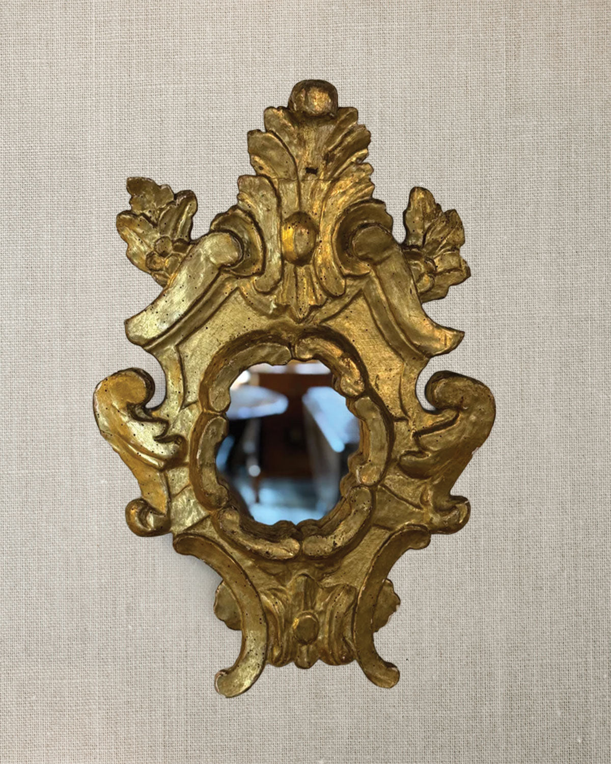French Gold Gilt Louis XV Mirror c1780