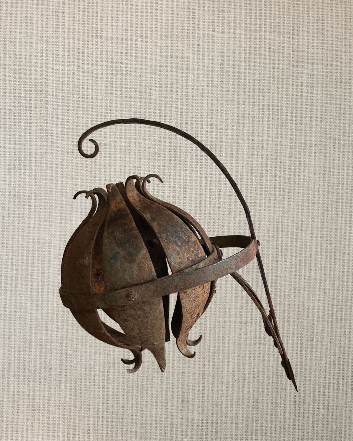 French Iron Pomegranate Lantern