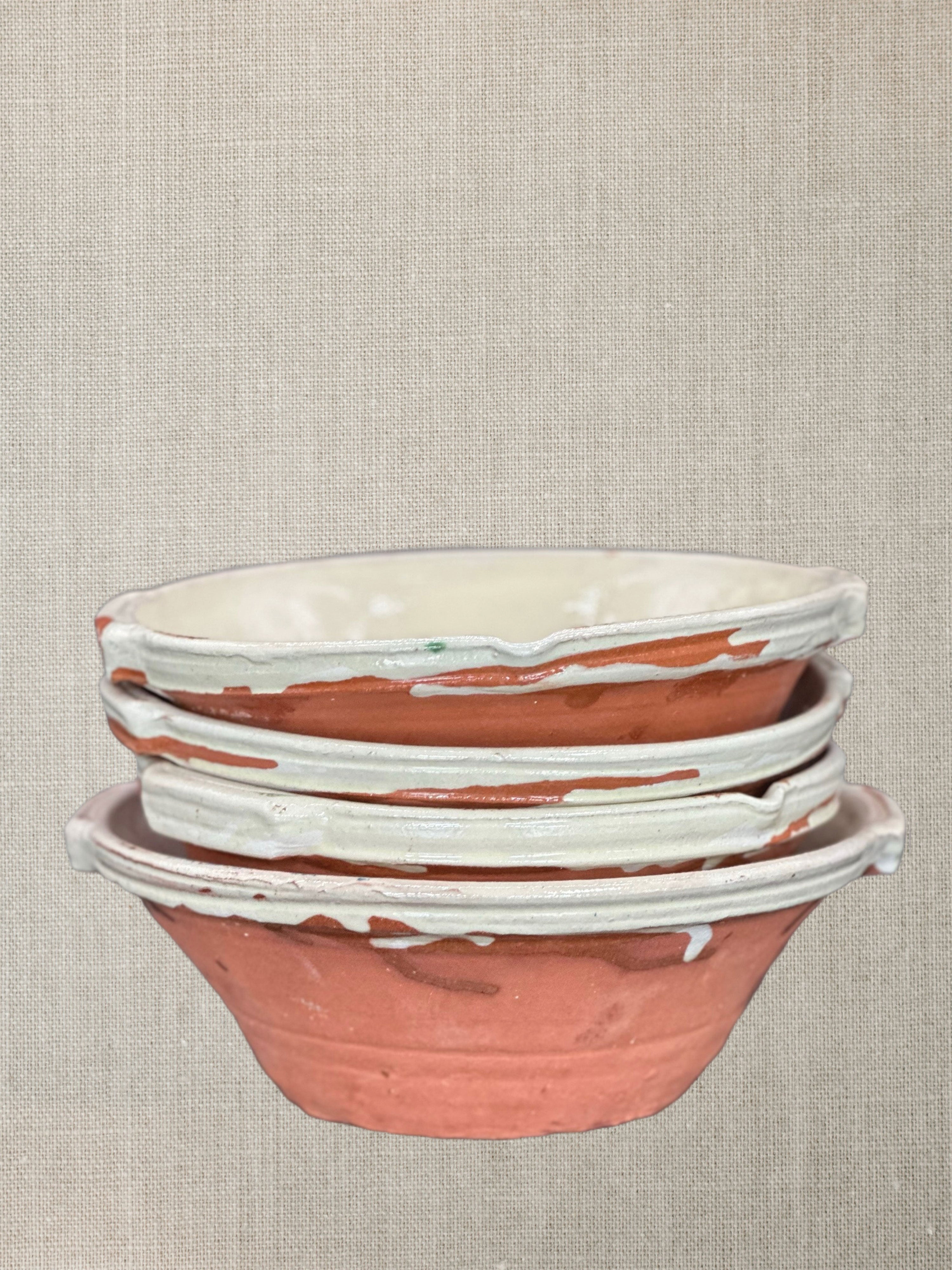 French Pottery Cream - Cassole Bowl Medium