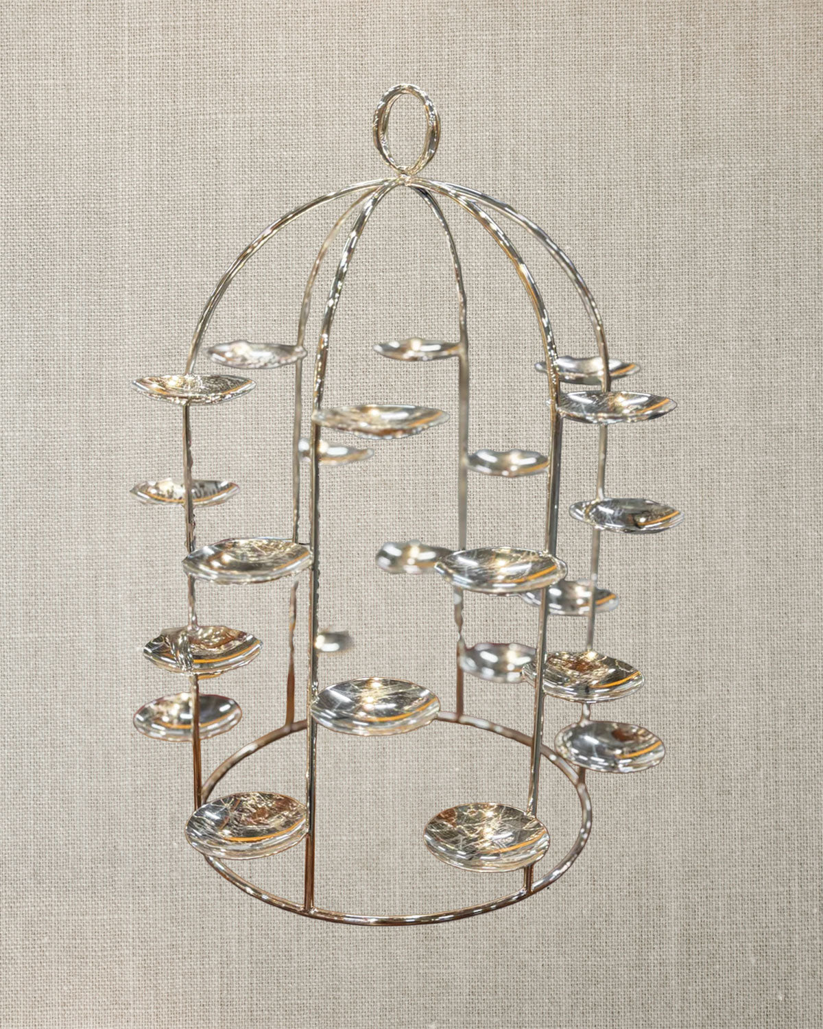 French Silver-Plate Bon Bon Présentoir