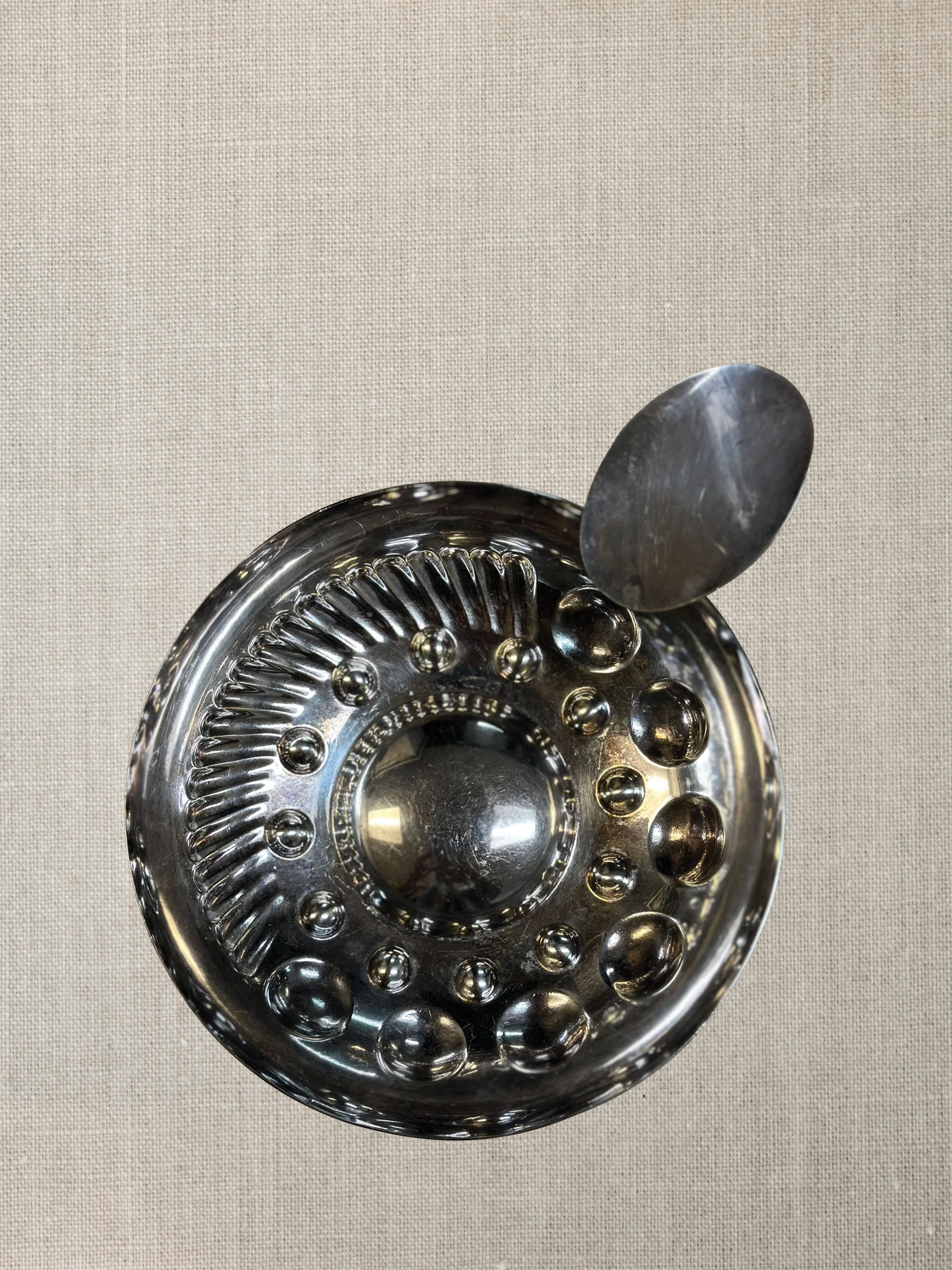 French Silver Vineyard Bowl - Medium