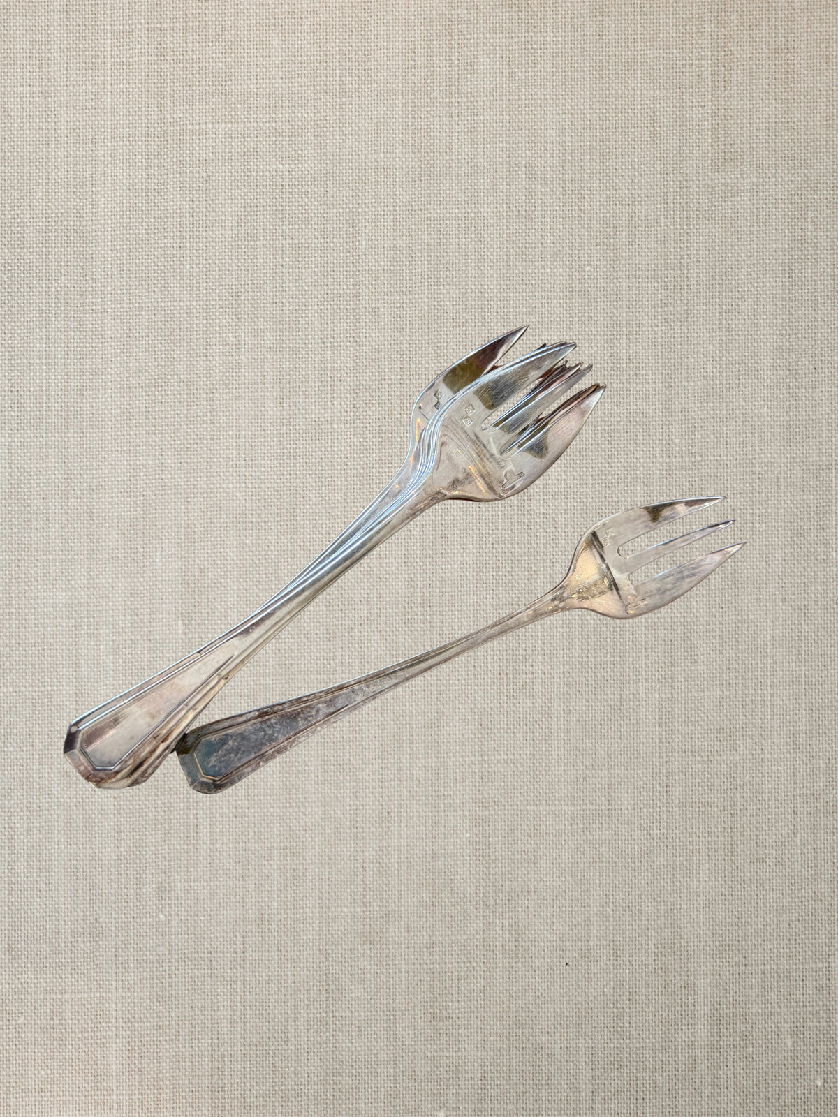 French Vintage Oyster Forks - Set of Six