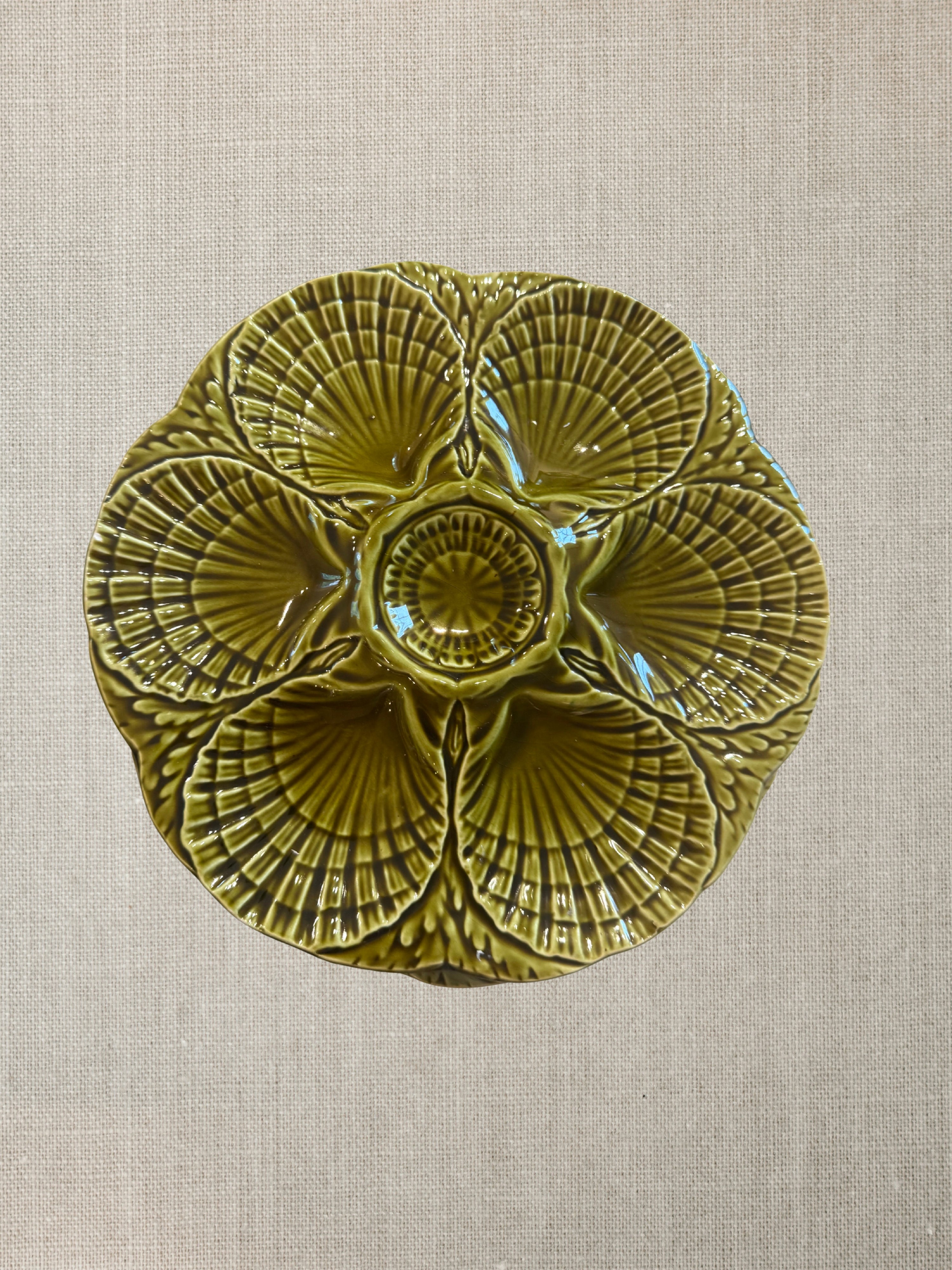 French Vintage Oyster Plates
