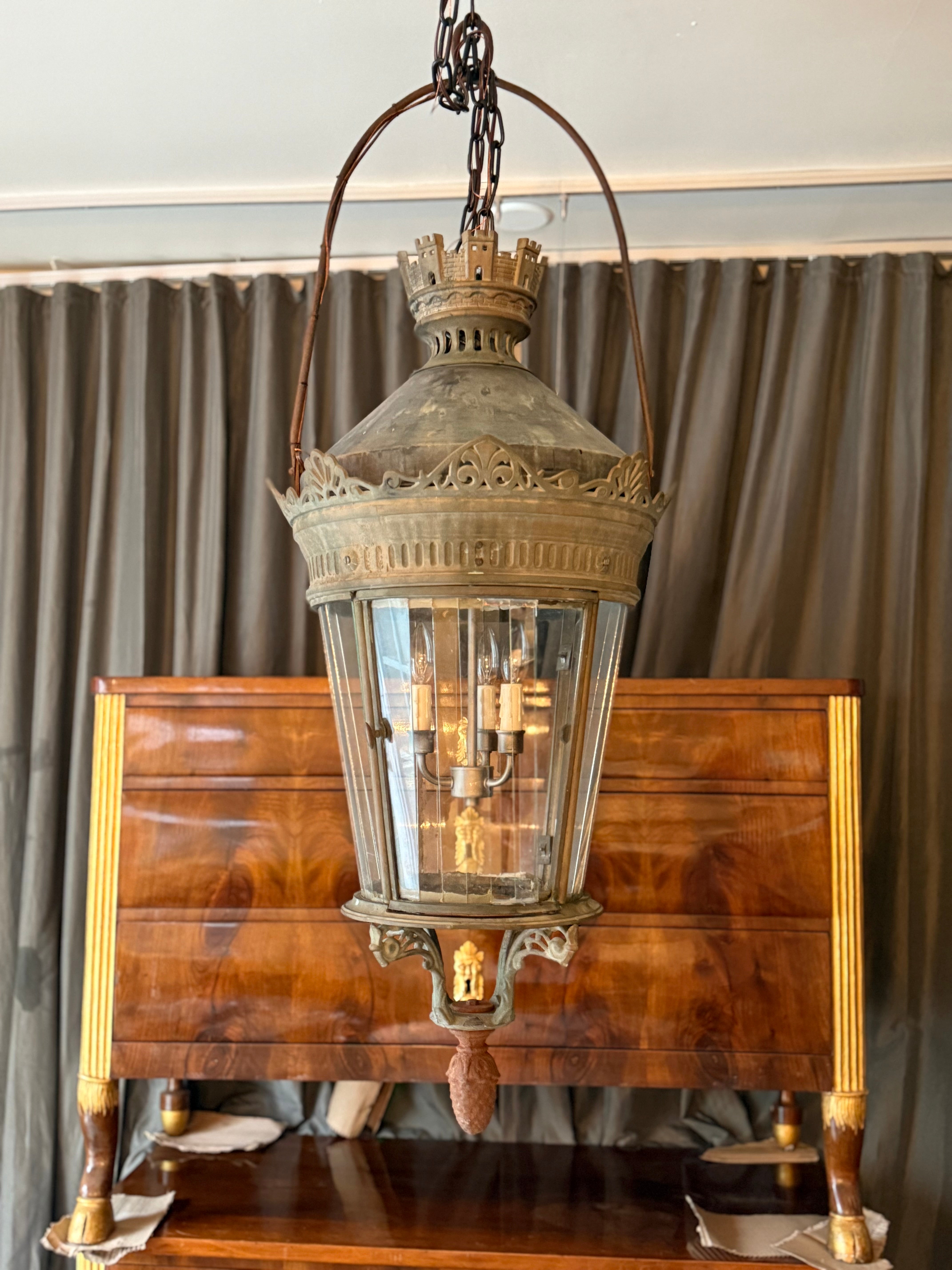 Italian Bronze Lantern