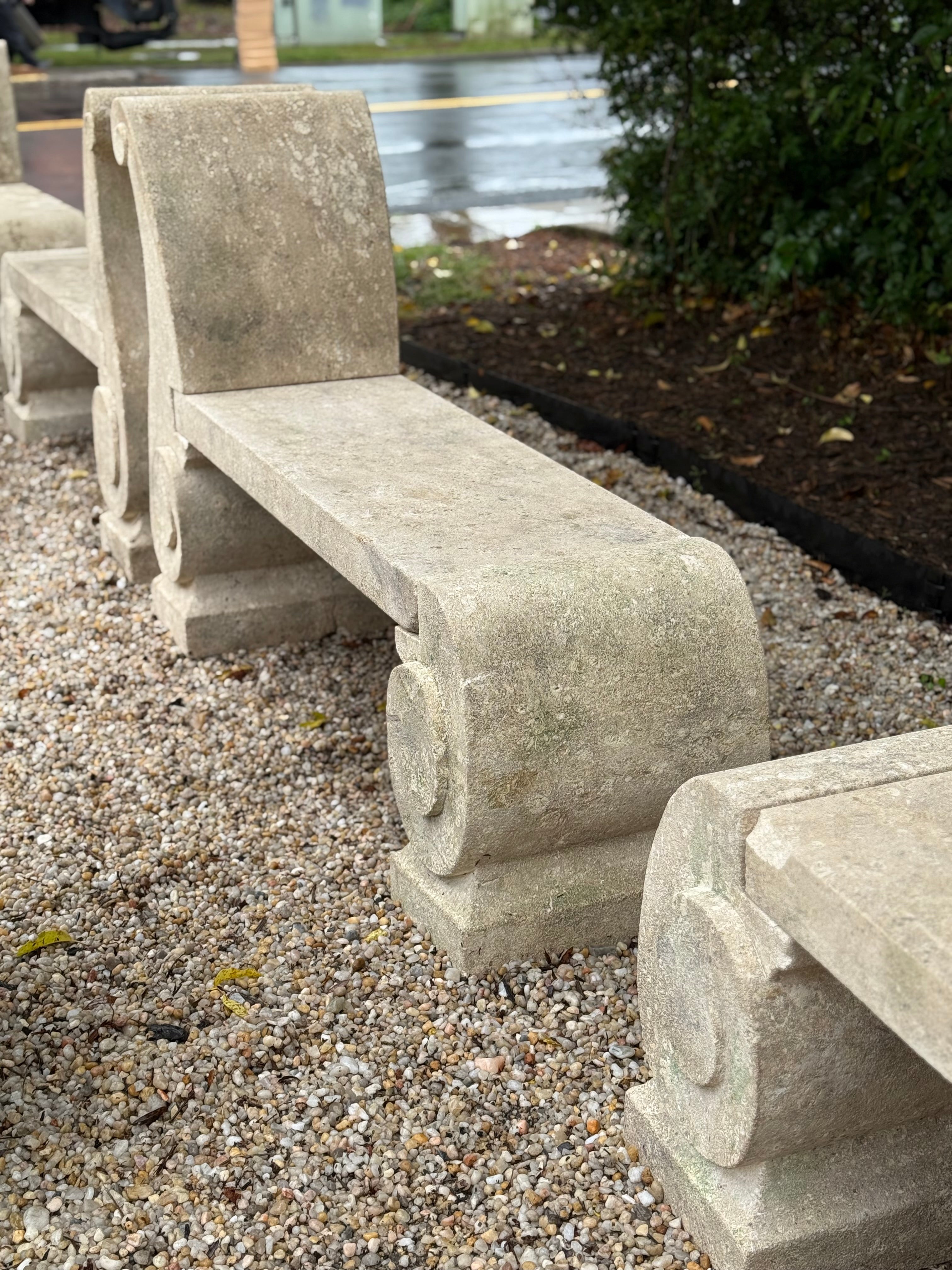 Italian Limestone Bench c1920