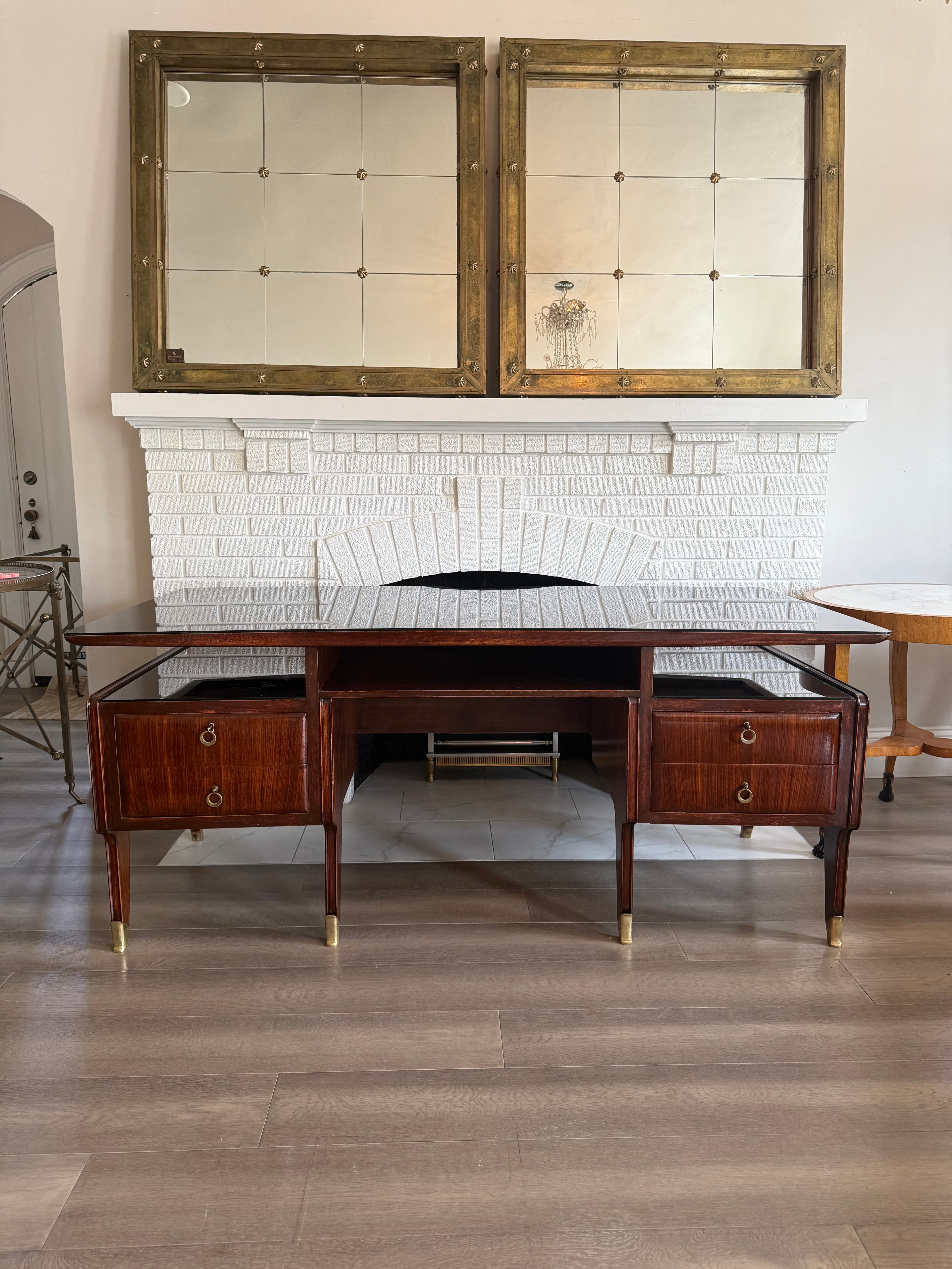 Dutch 1920s Mahogany Desk