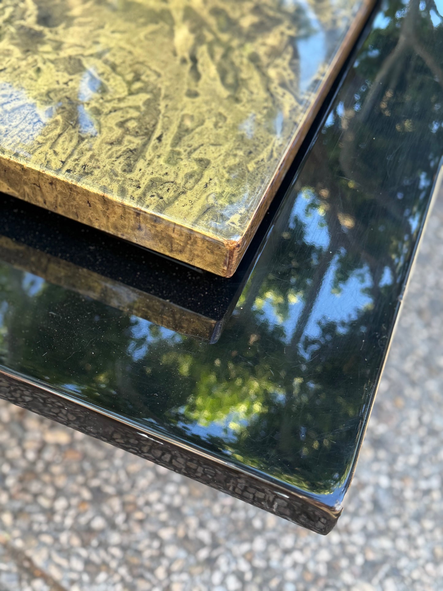 Parisian Lacquered Coffee Table - Midcentury
