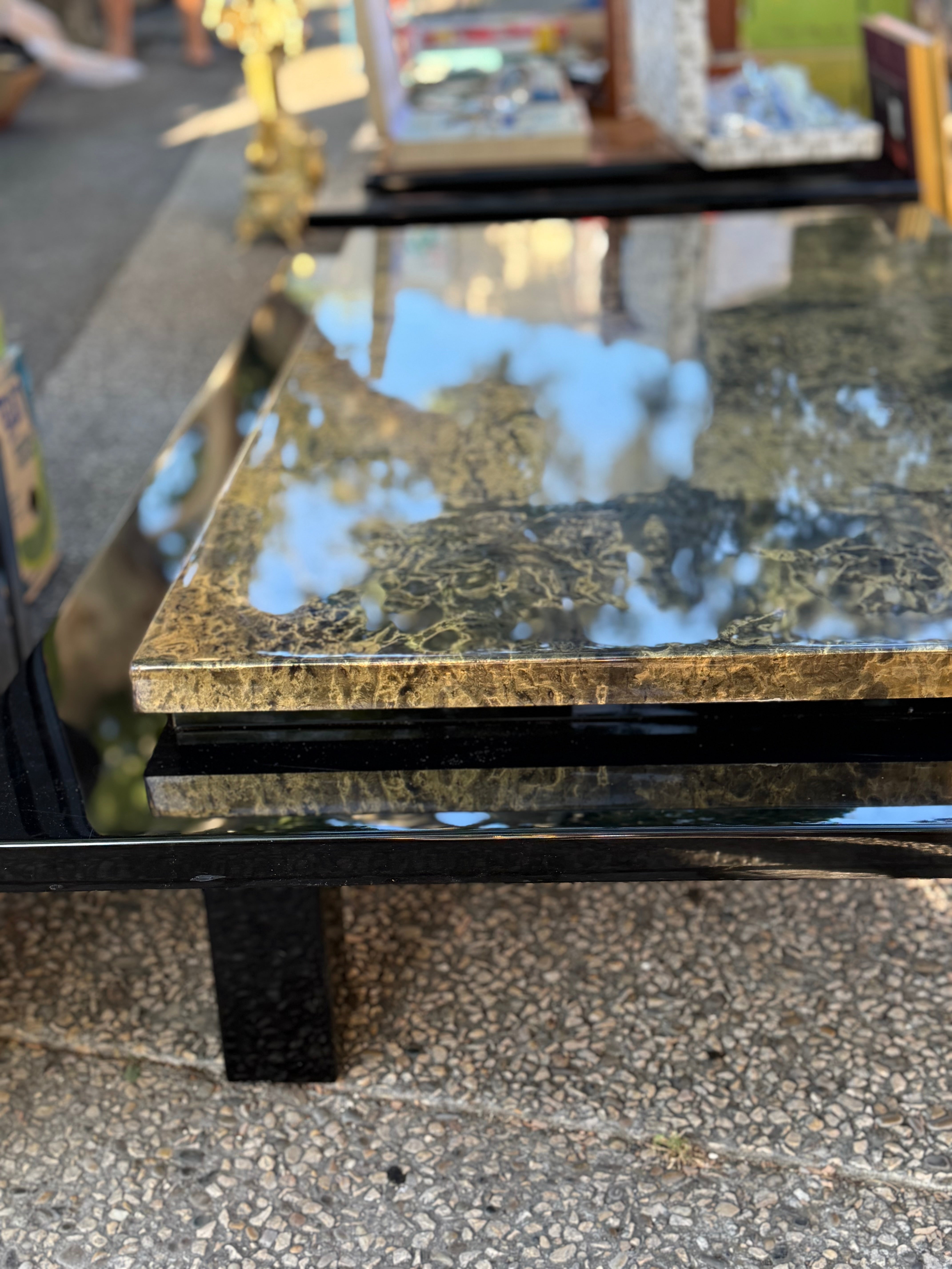Parisian Lacquered Coffee Table - Midcentury