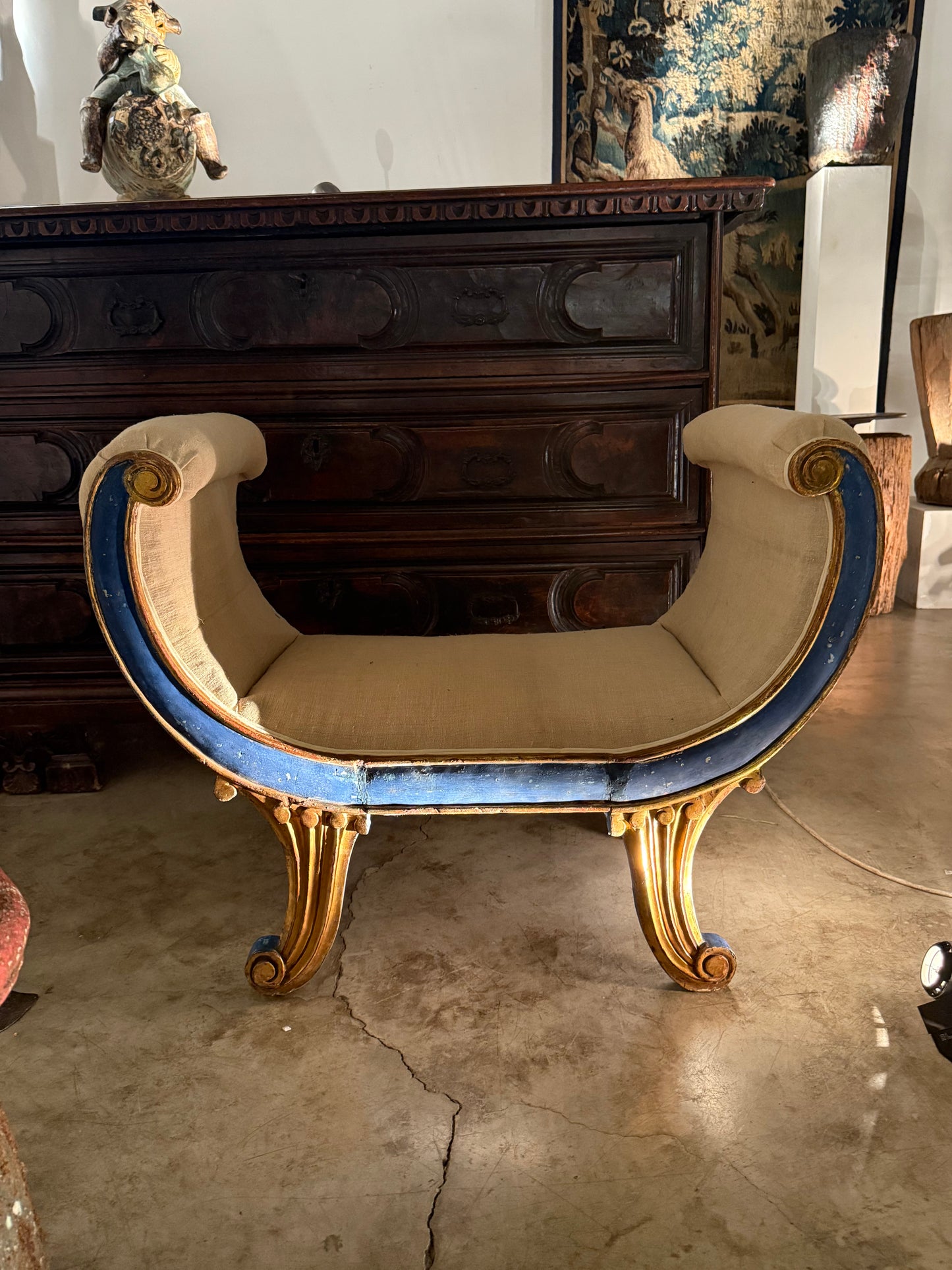 French Curule Bench 1925