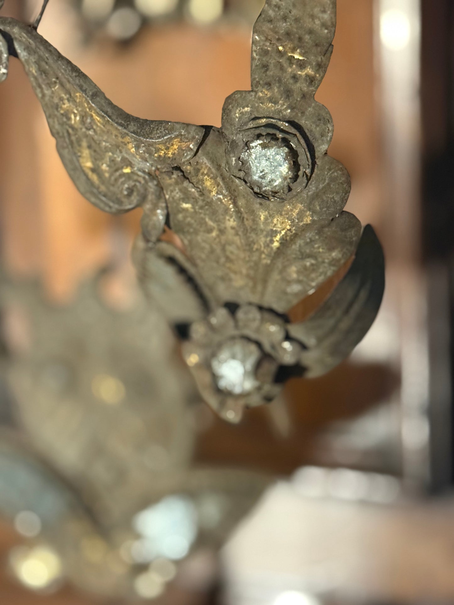 French Metal Candlesticks 19th Century - PAIR