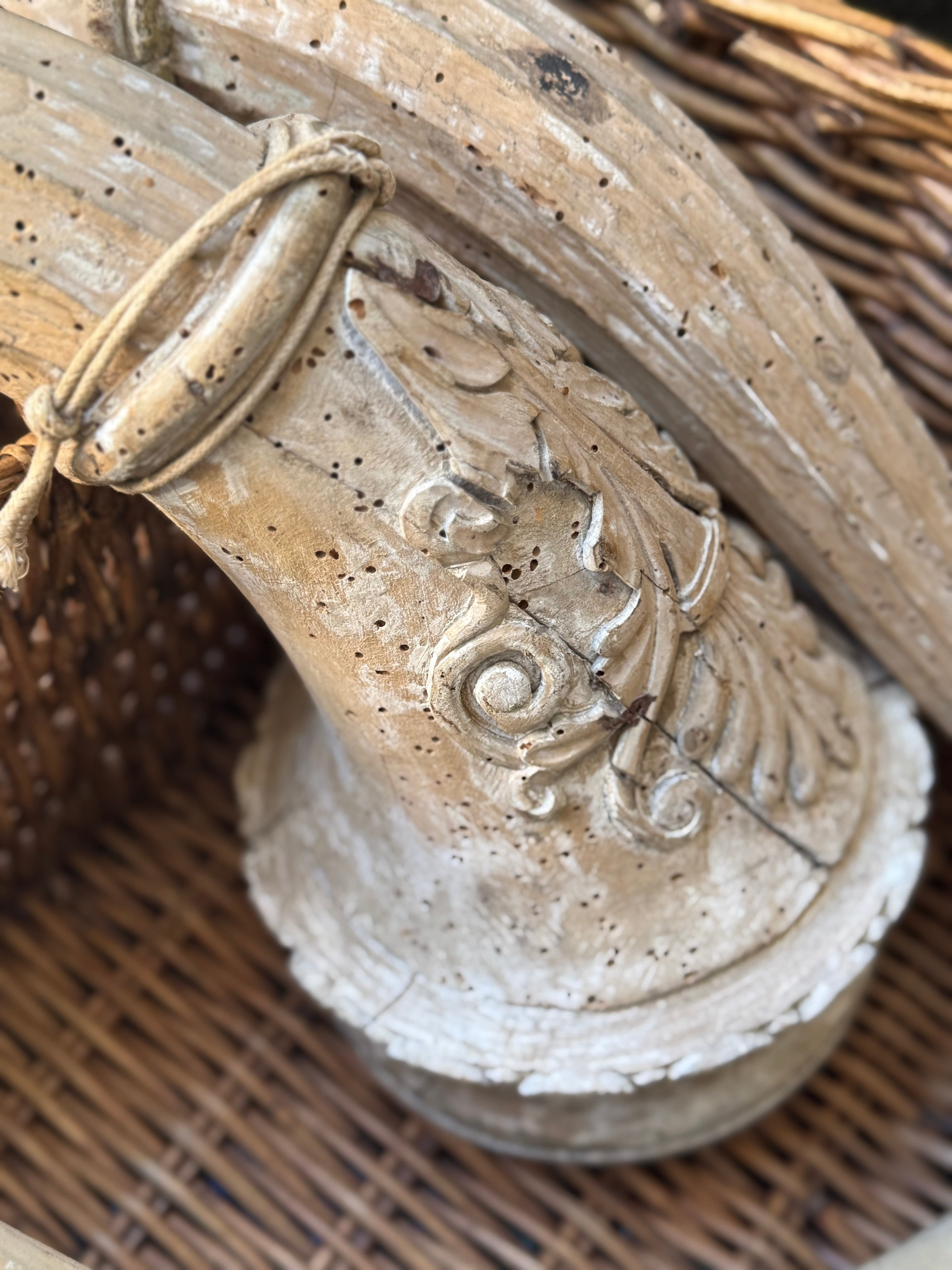 French Carved Wooden Element - 19th Century