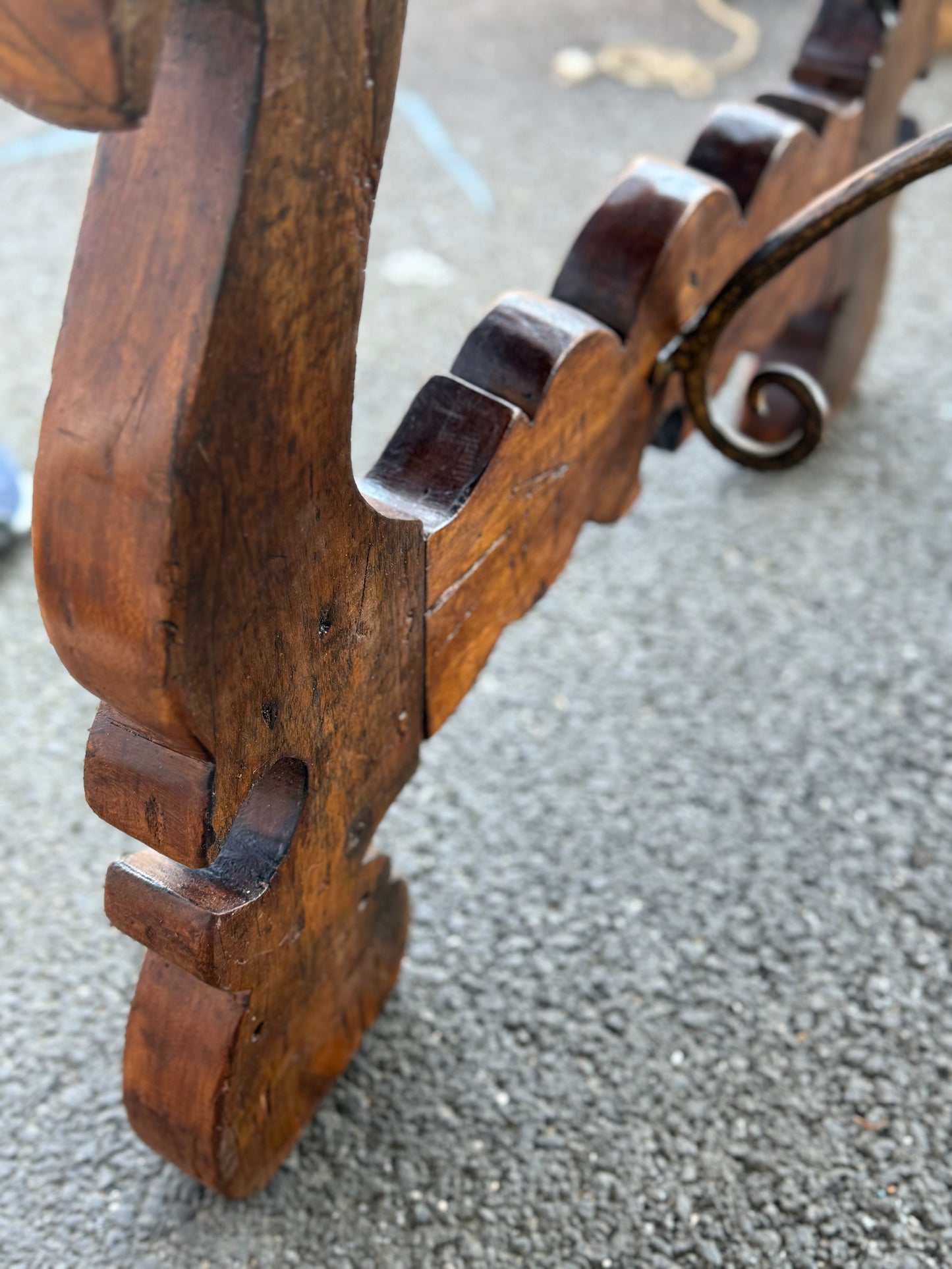 French Walnut Refrectory Table - 19th Century