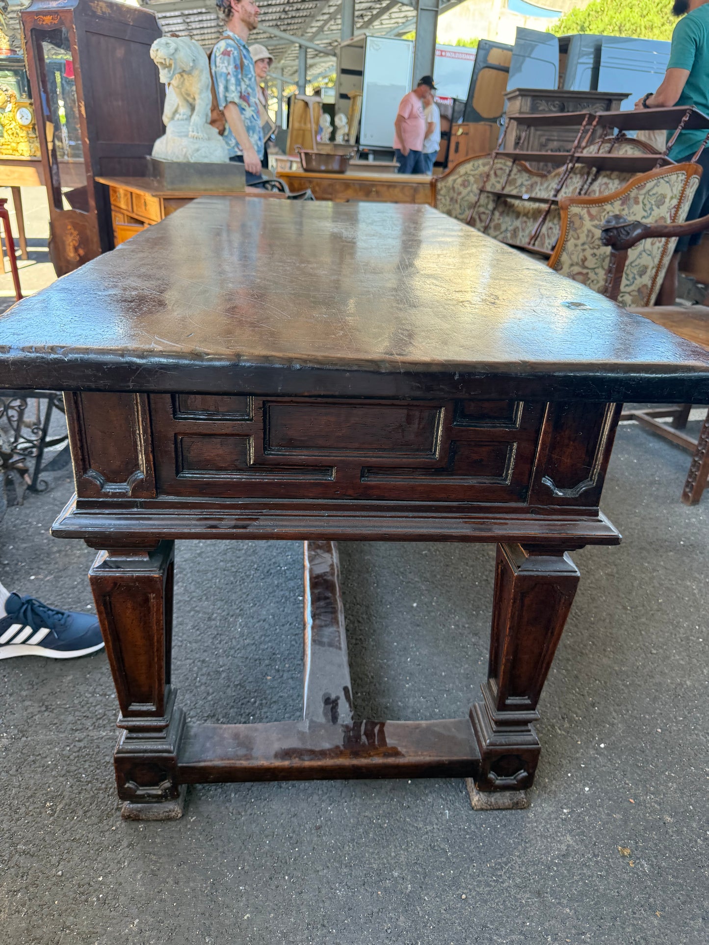 French Walnut Desk - 19th Century