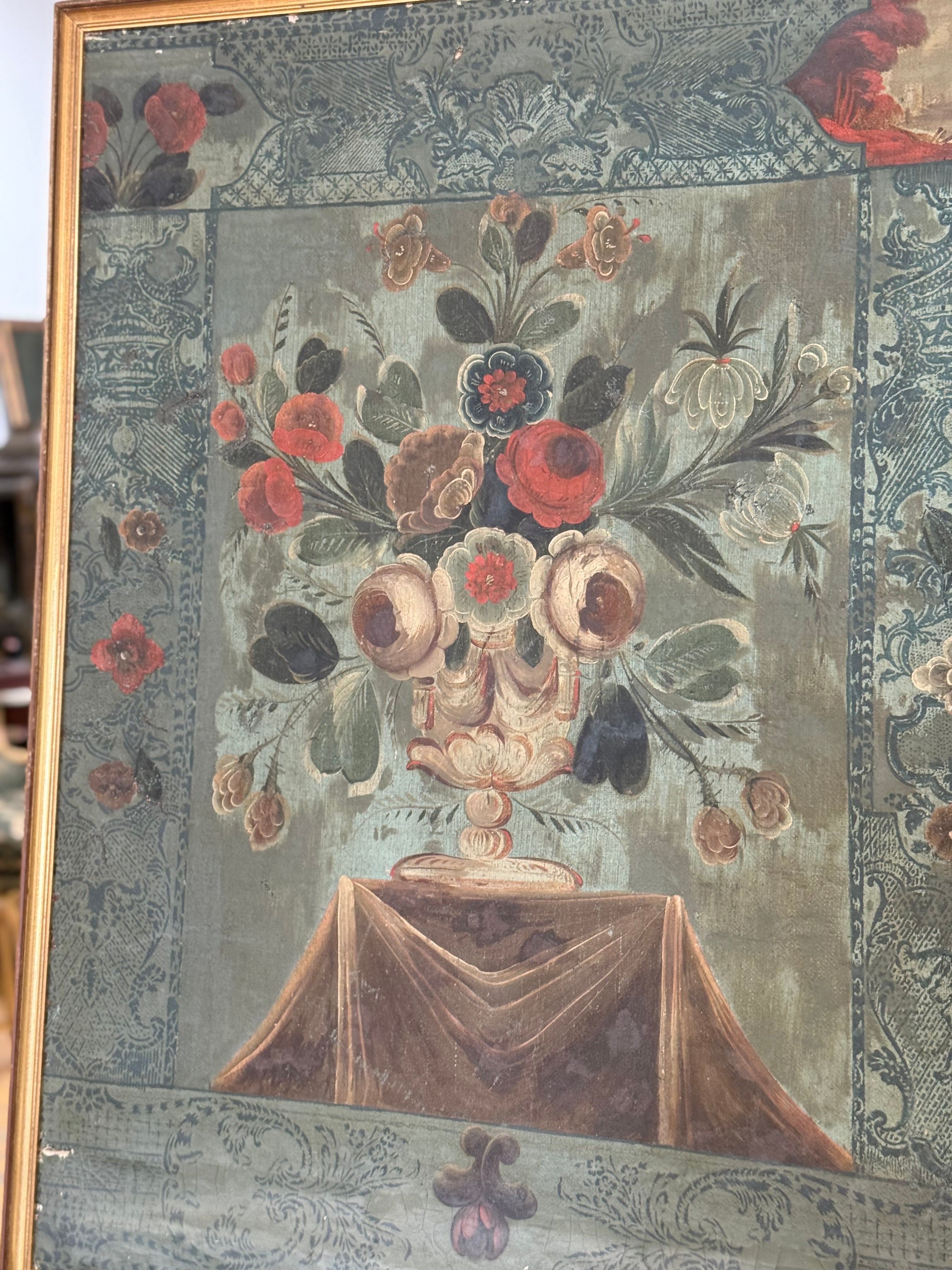 French 18th Century Painted Wall Panels