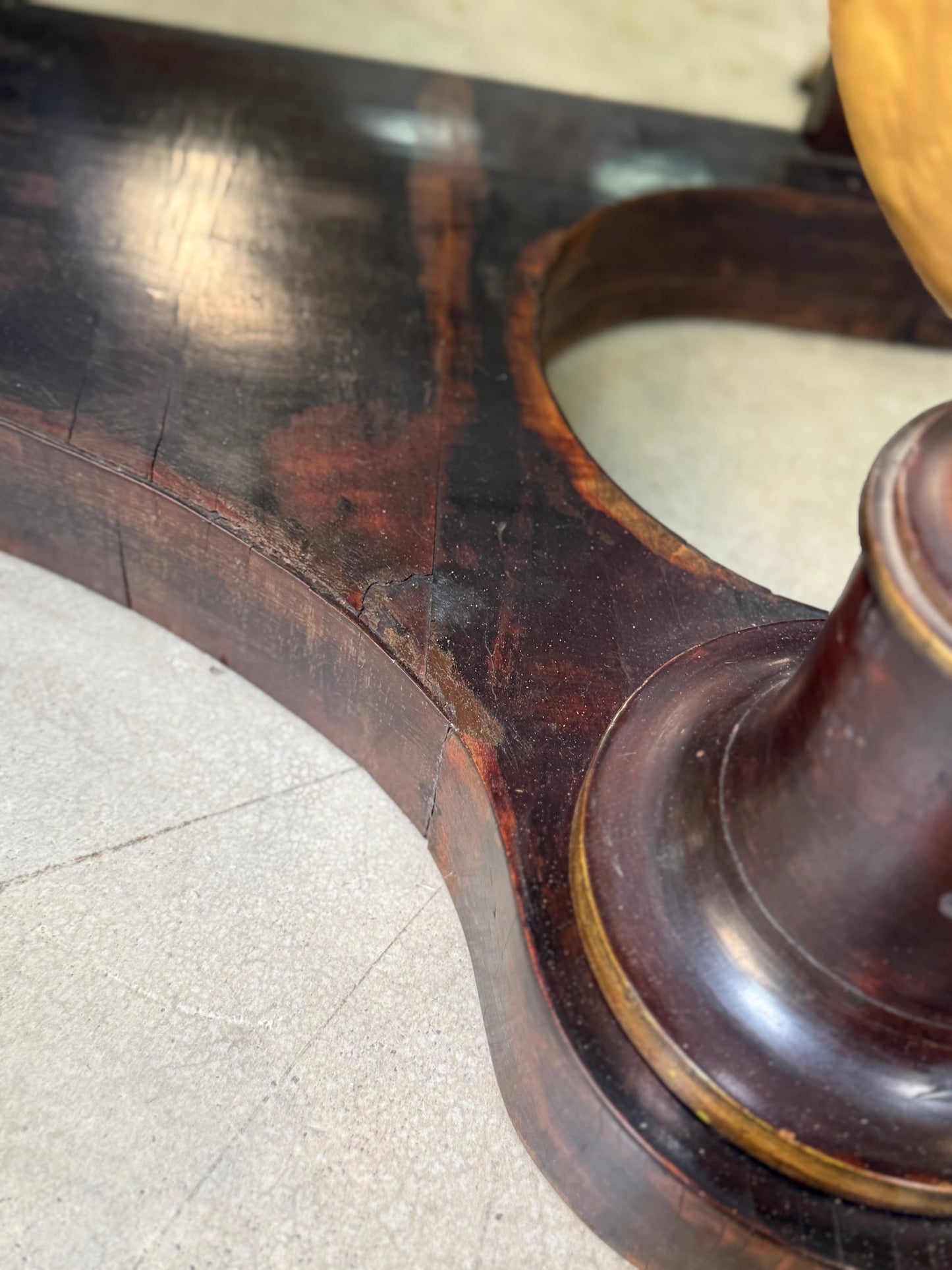 Italian Walnut Gilt Bird Console 1820s