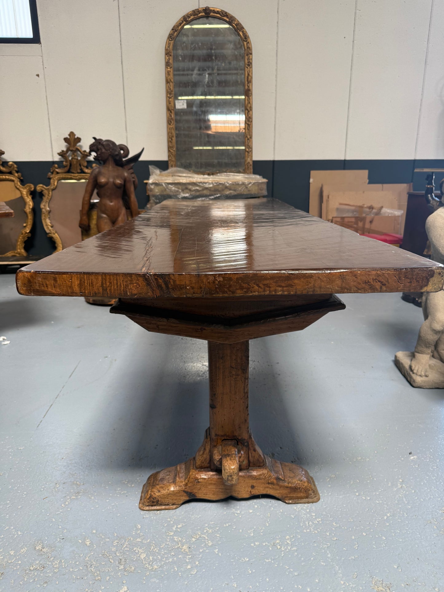Italian Walnut Farm Table