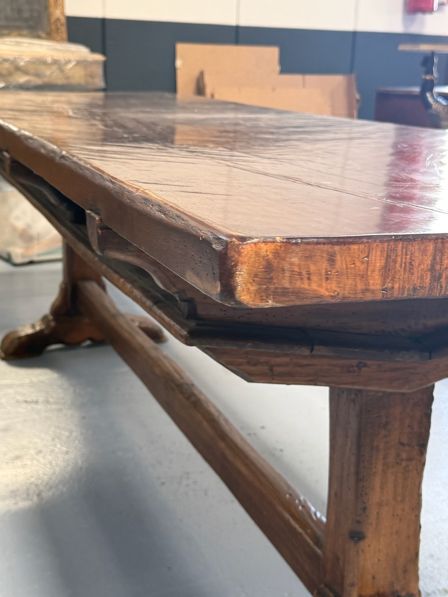 SOLD **Italian Walnut Farm Table
