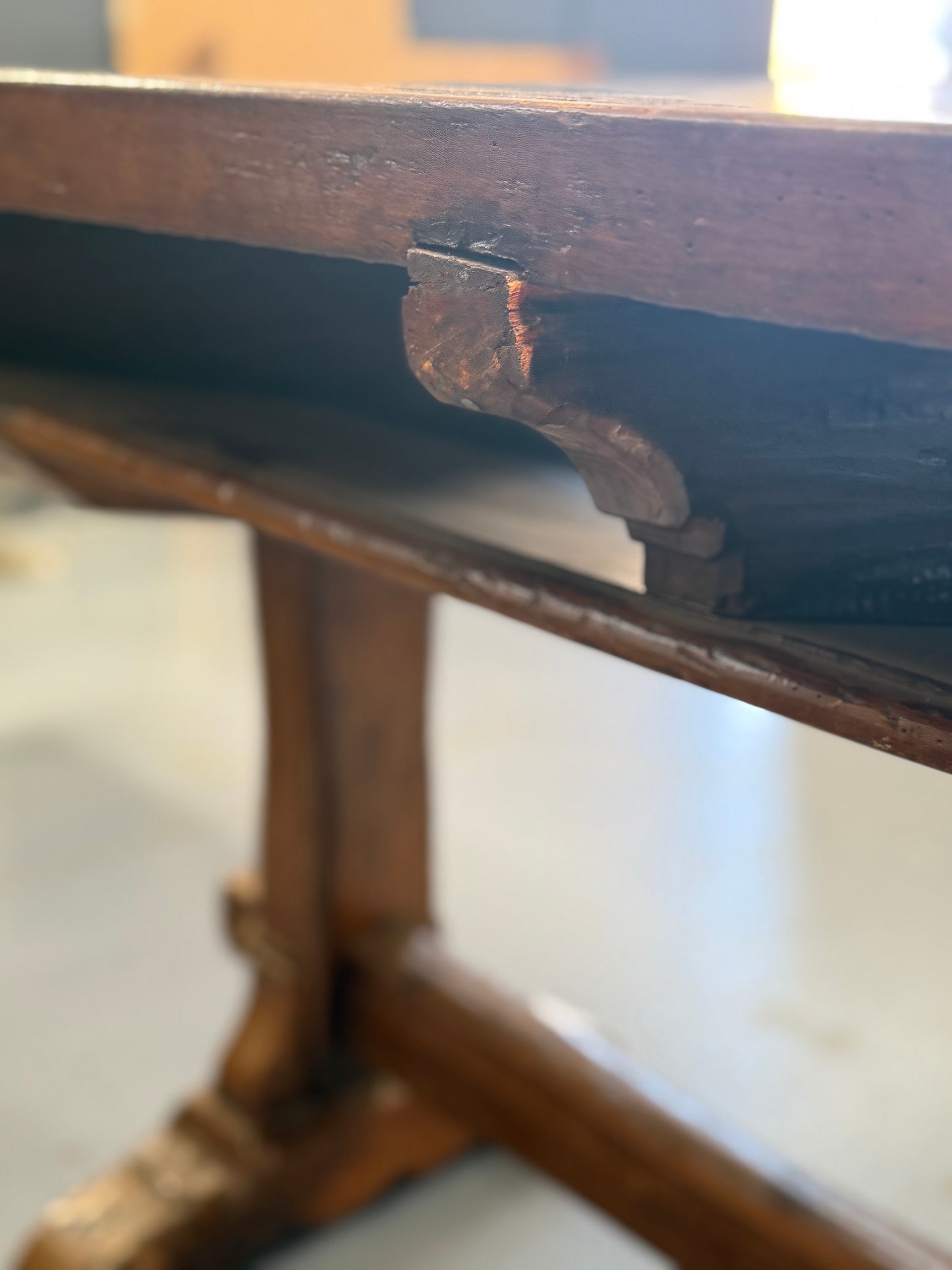 Italian Walnut Farm Table