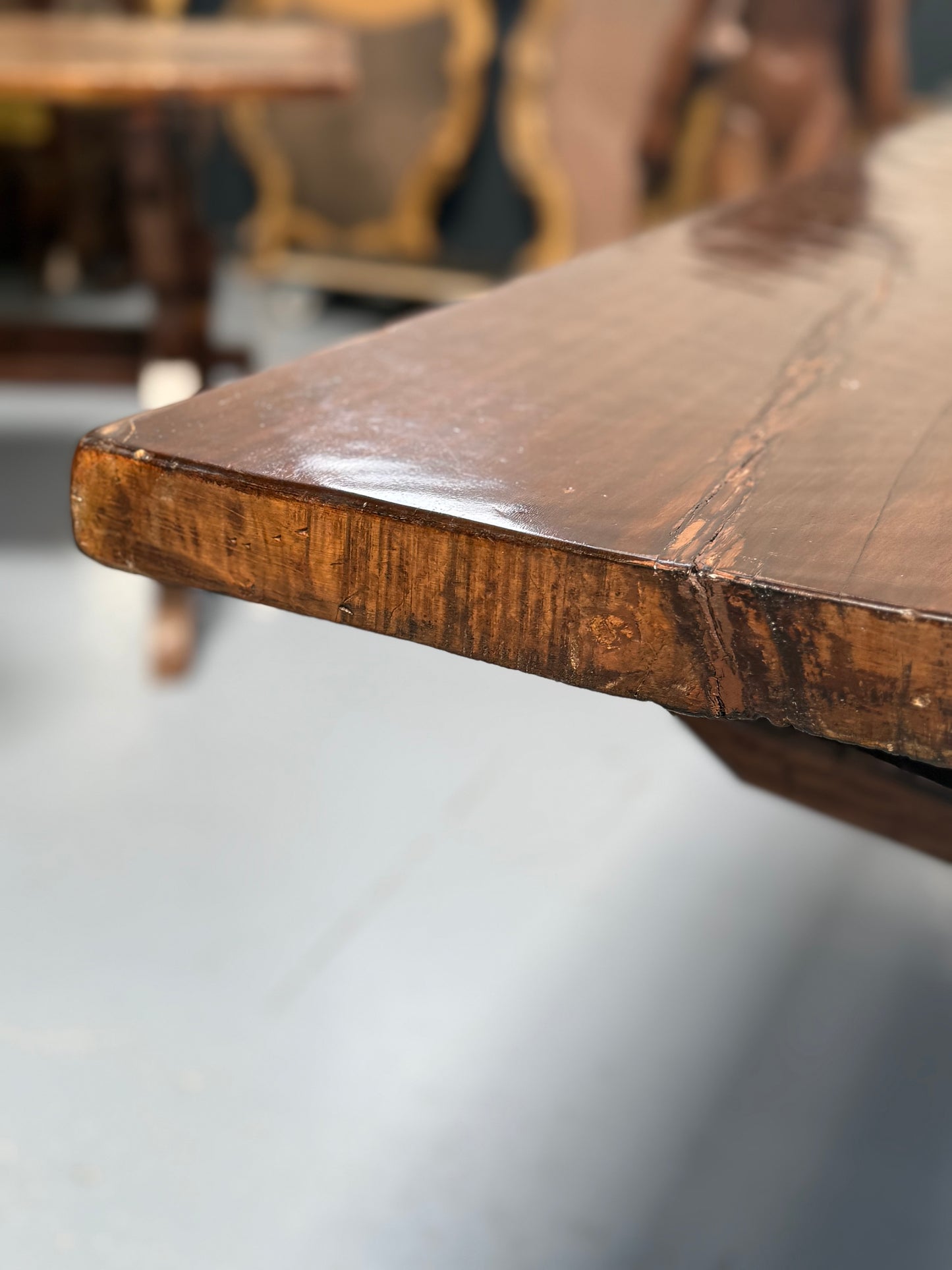 Italian Walnut Farm Table