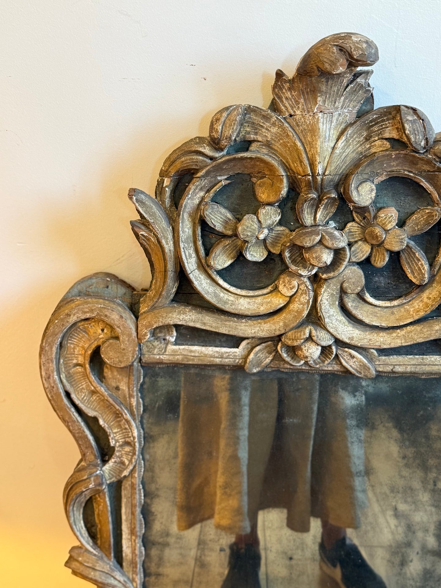 French Carved Mirror - 18th Century