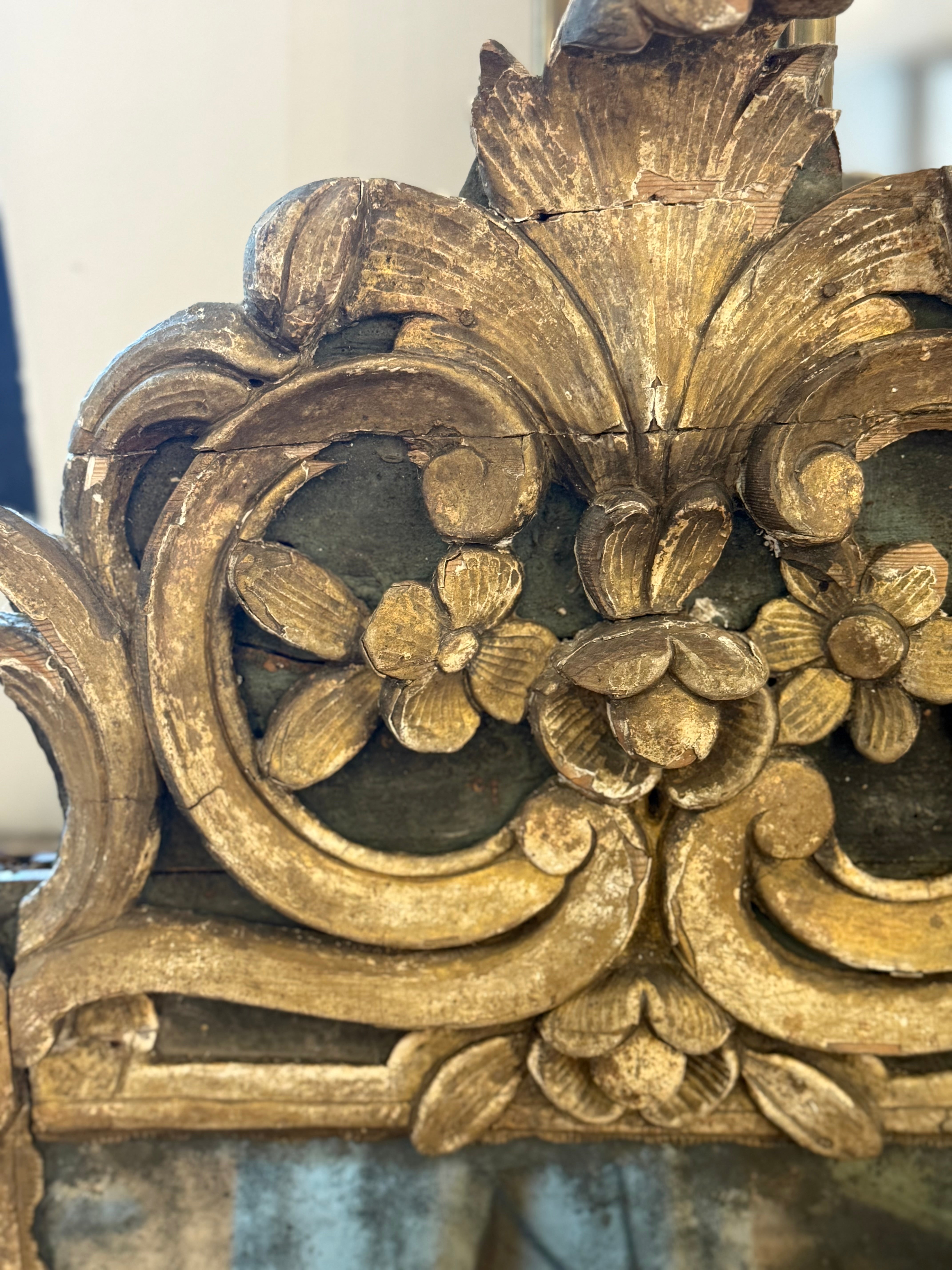 French Carved Mirror - 18th Century