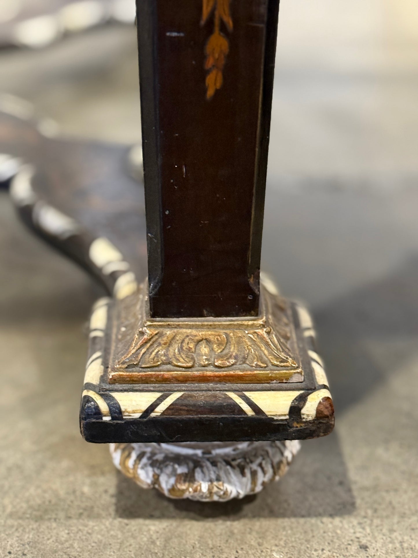 Italian Inlay Table 19th Century