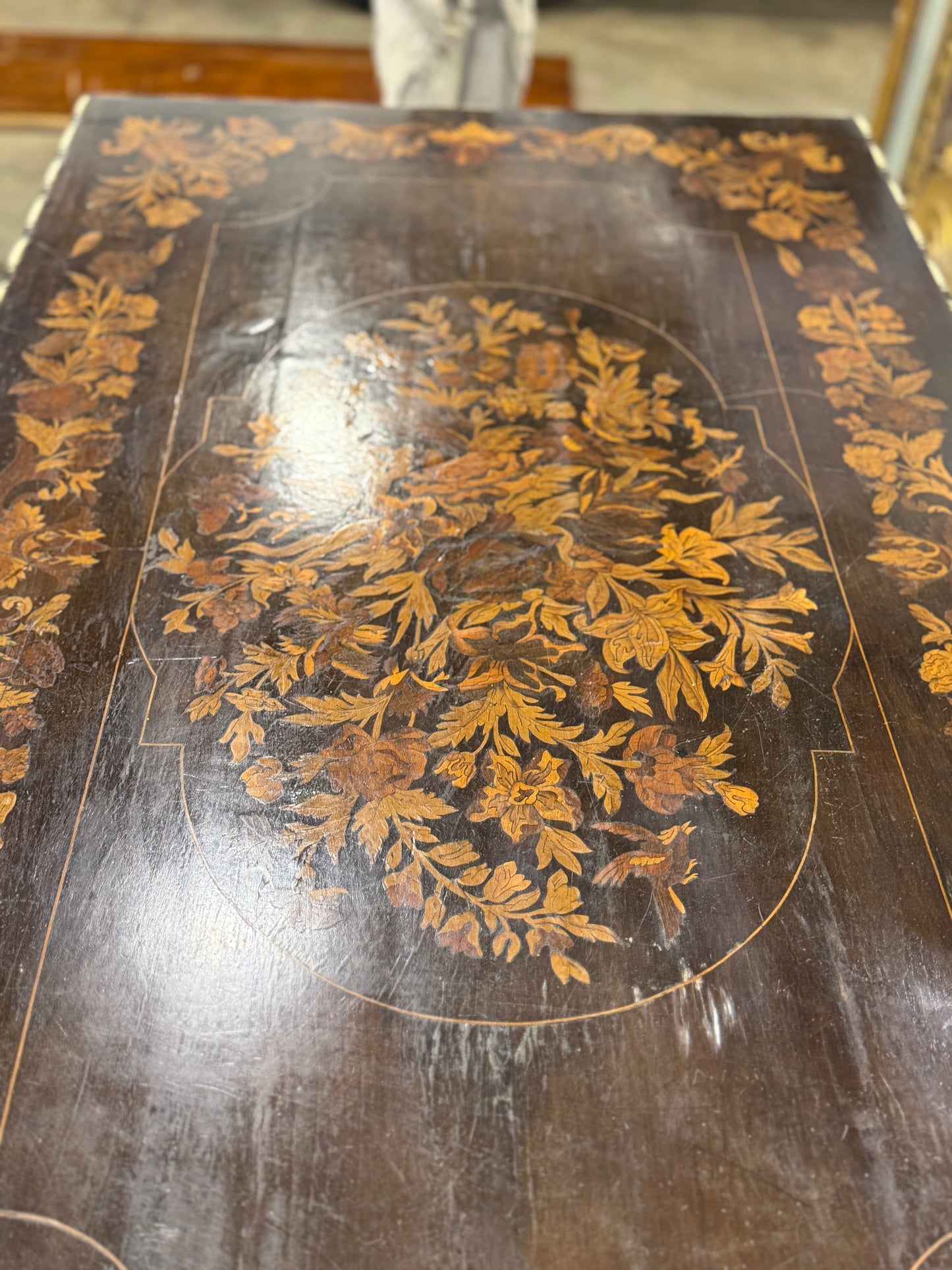 Italian Inlay Table 19th Century