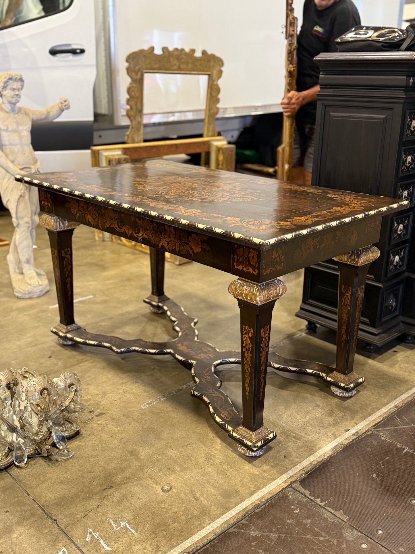 Italian Inlay Table 19th Century