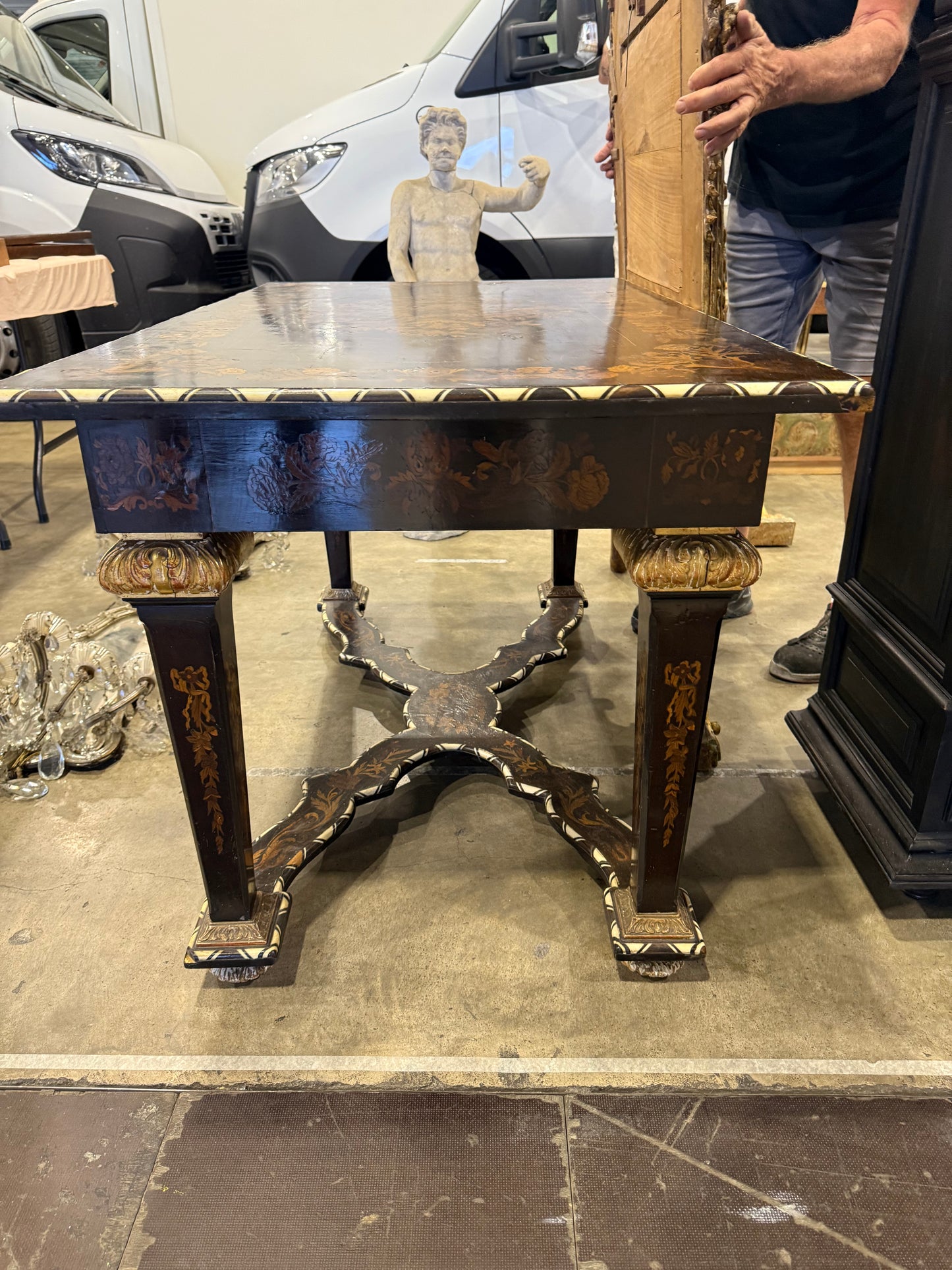 Italian Inlay Table 19th Century