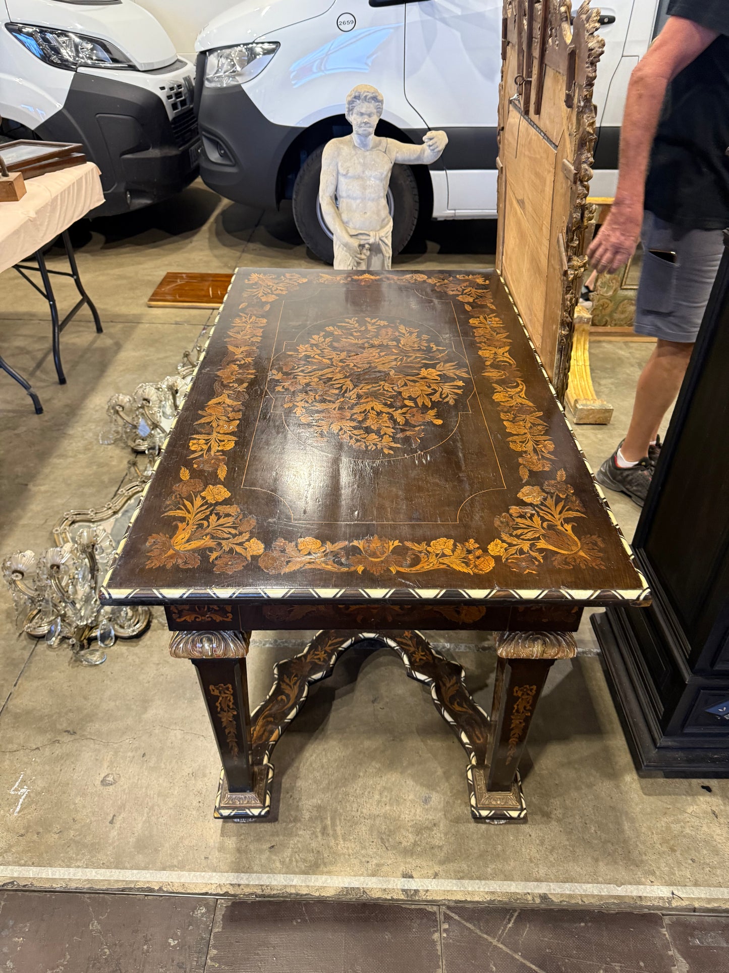 Italian Inlay Table 19th Century