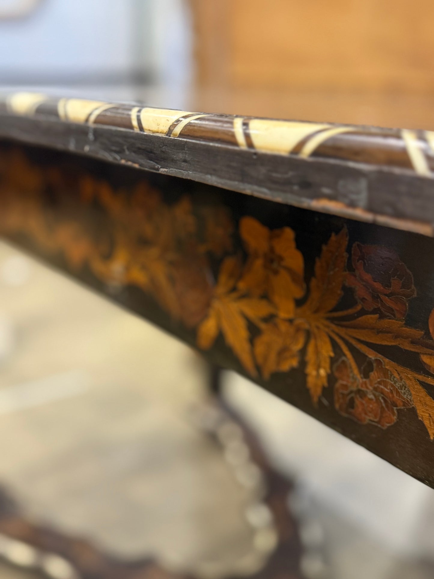 Italian Inlay Table 19th Century