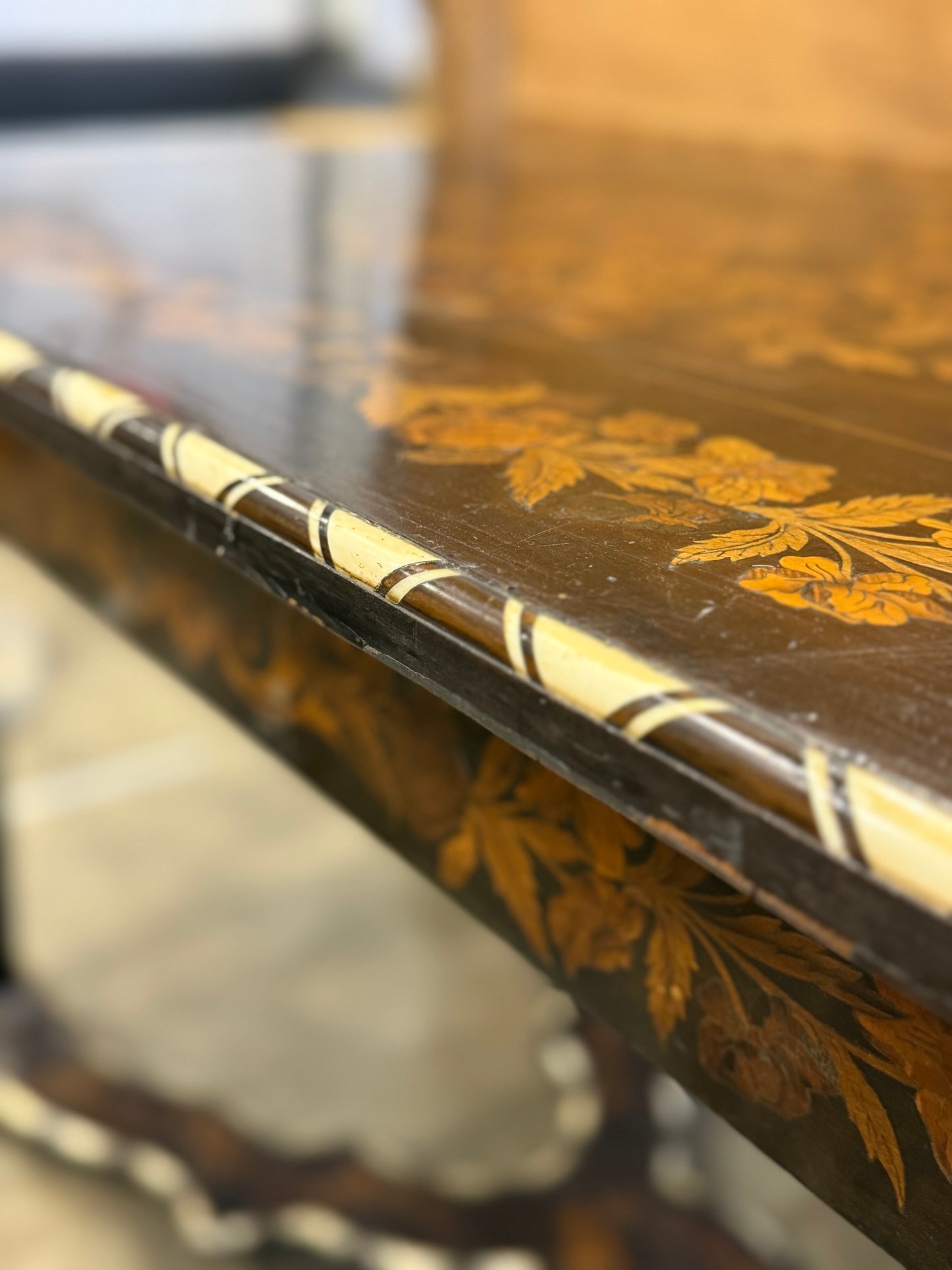 Italian Inlay Table 19th Century