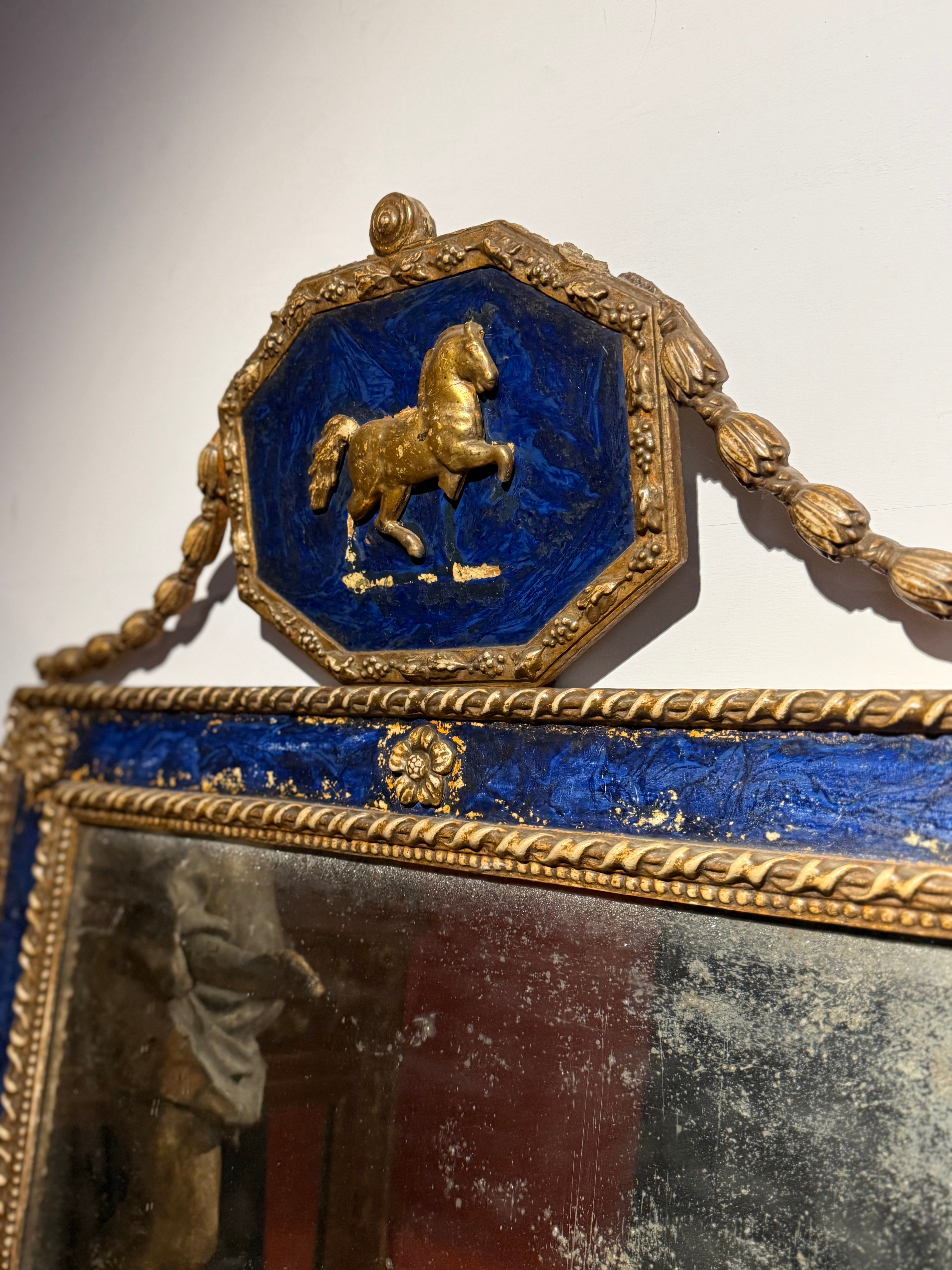 Venetian 18th Century Blue Mirror