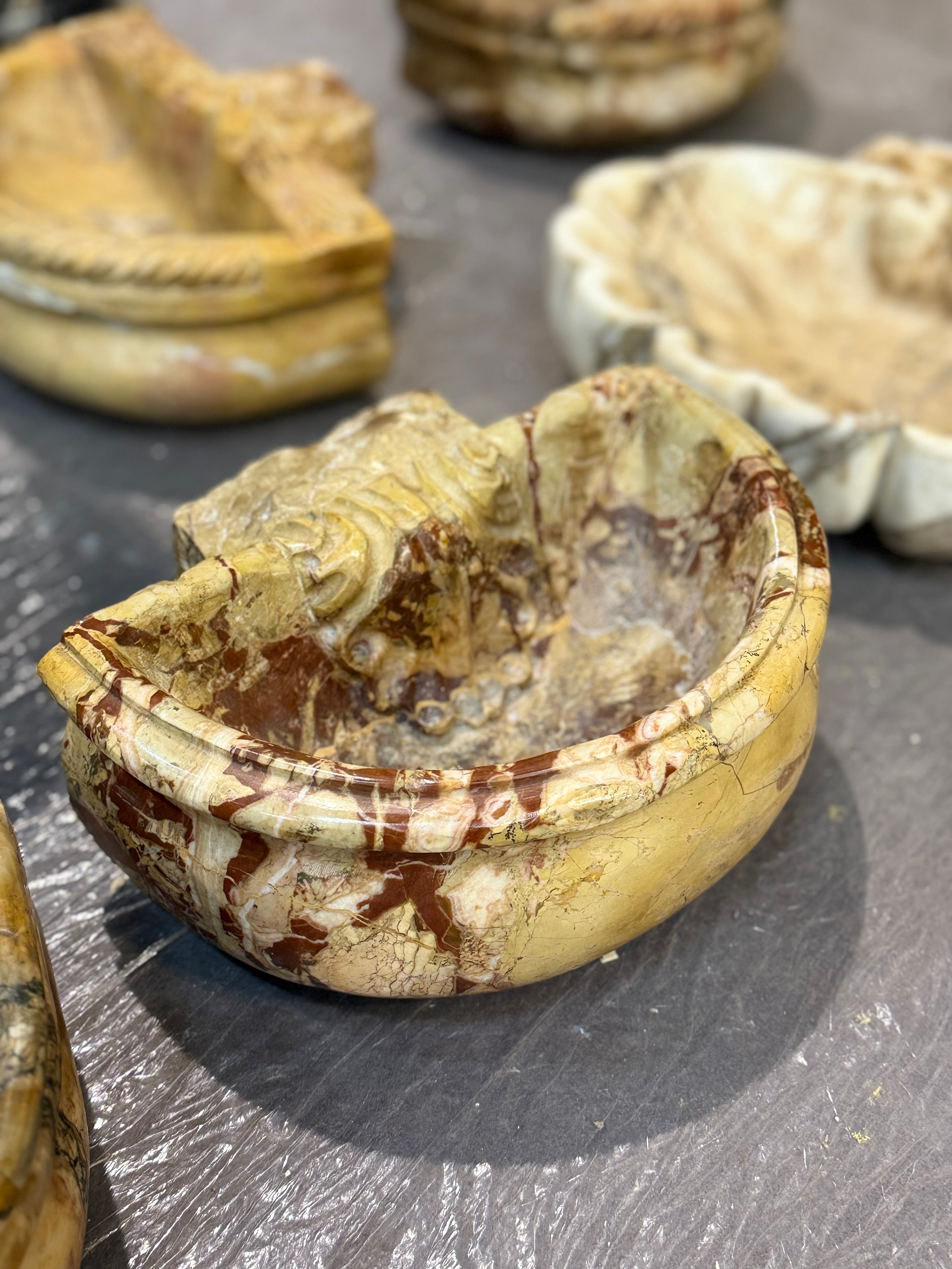 18th Century Marble Italian Font- Small