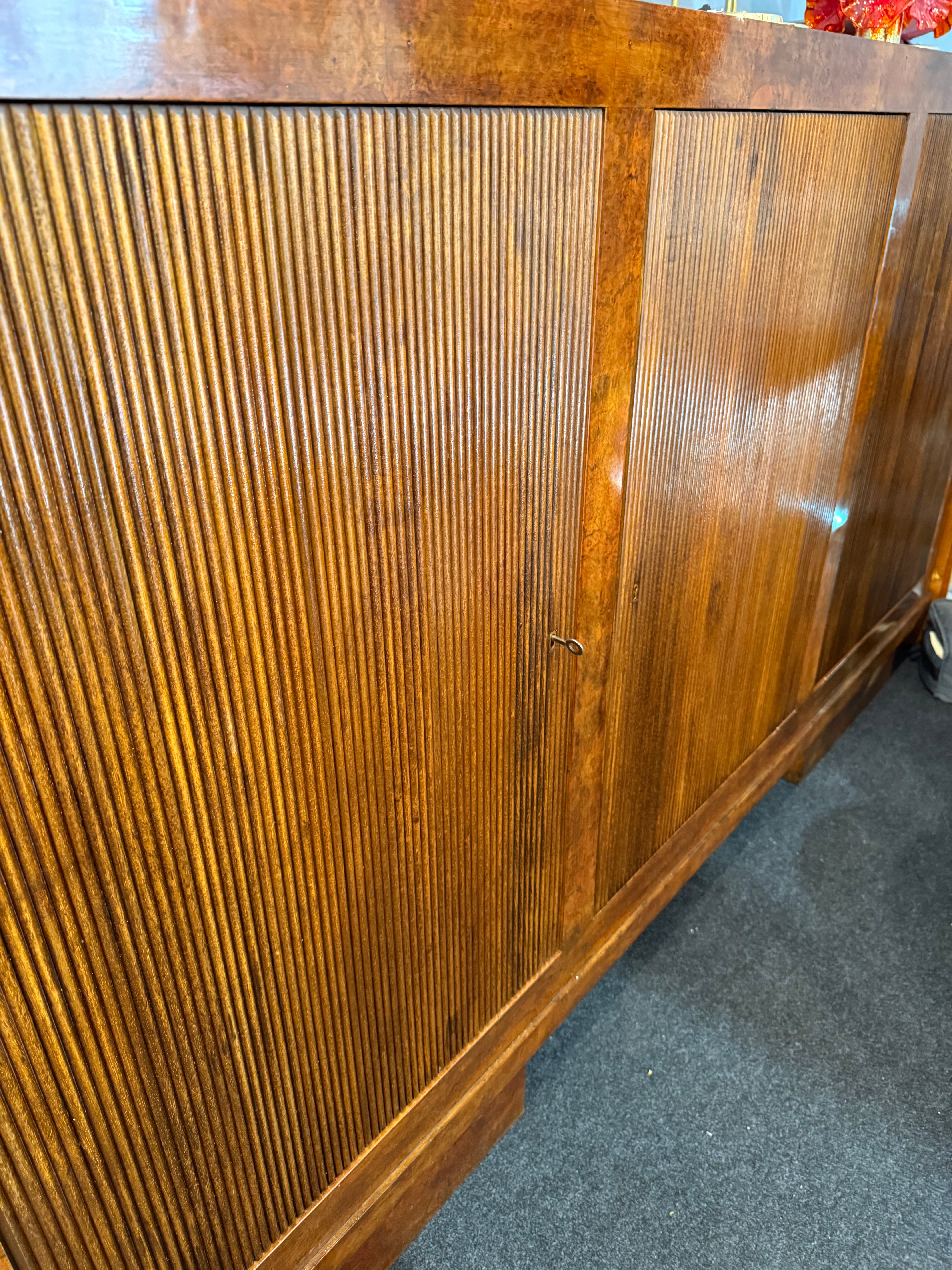 Italian Midcentury Pencil Molding Cabinet