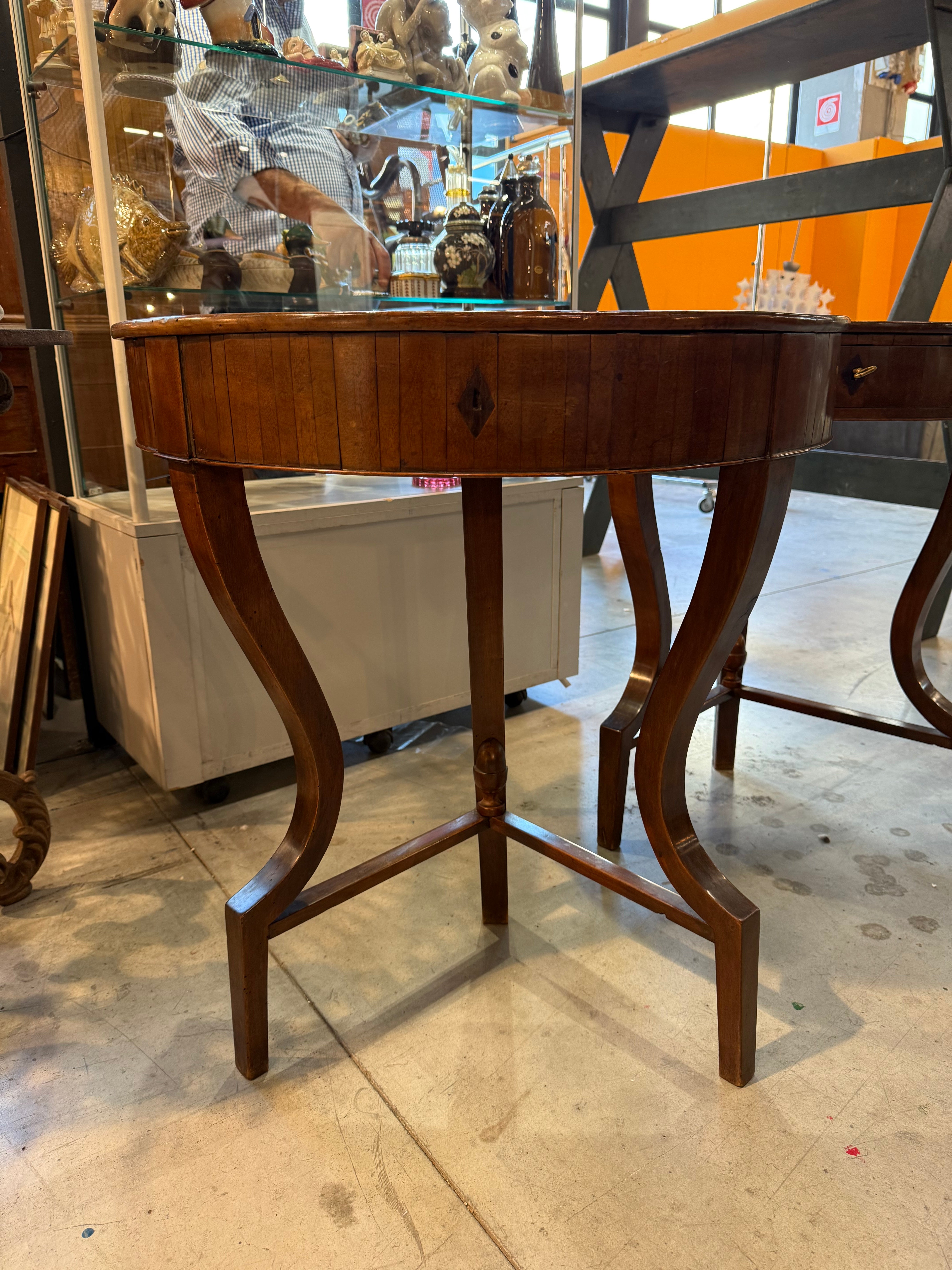 Italian Walnut Side Table Circa 1860