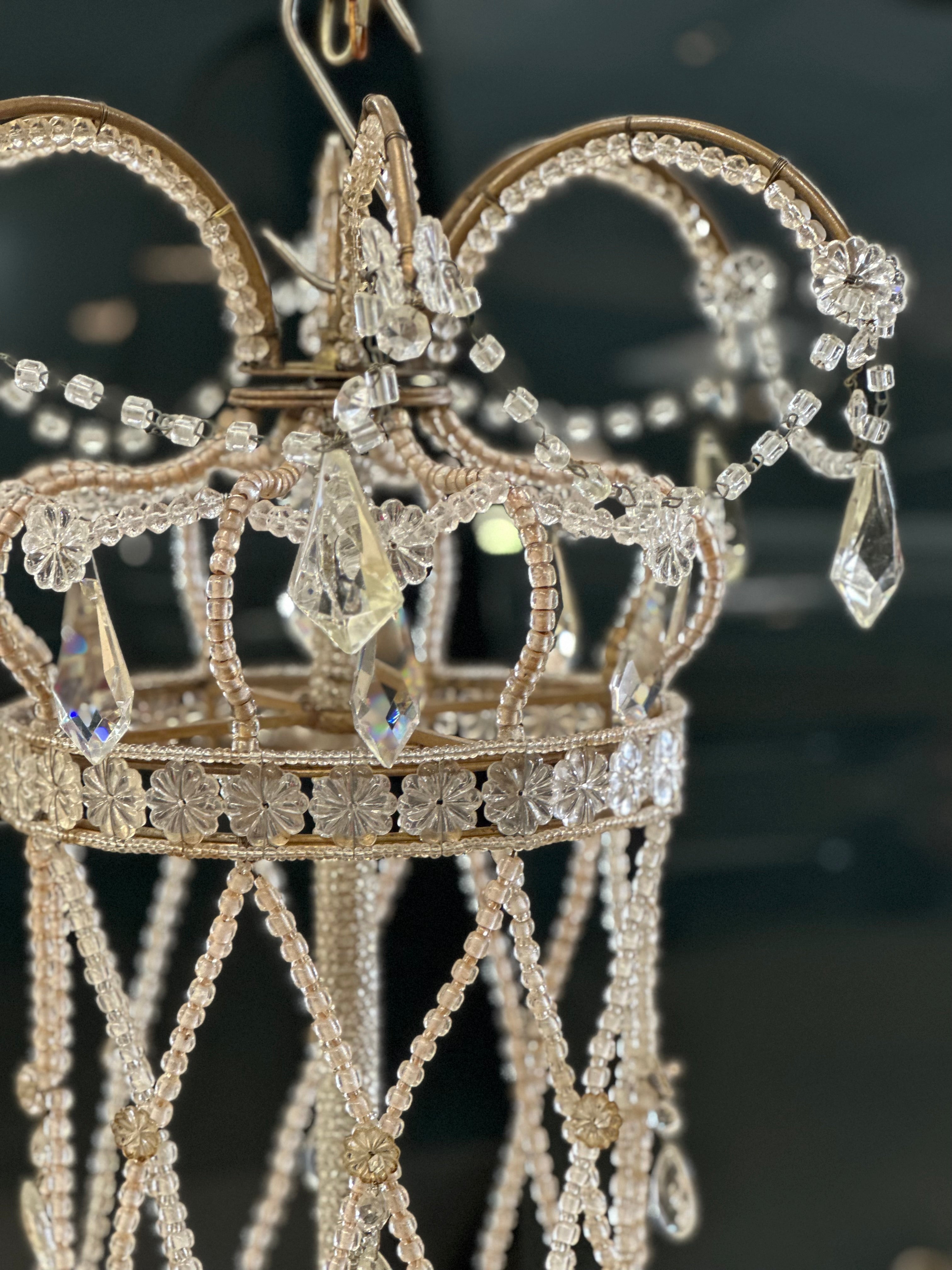 Italian Crystal Chandelier - Late 19th Century